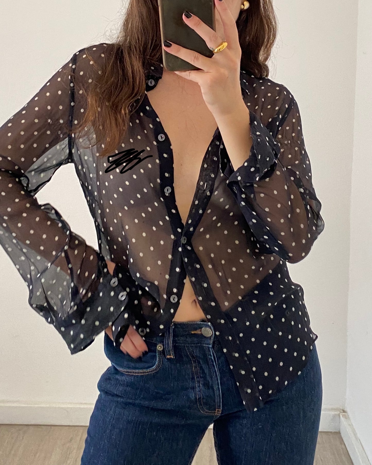 Dolce&Gabbana polka dot silk blouse