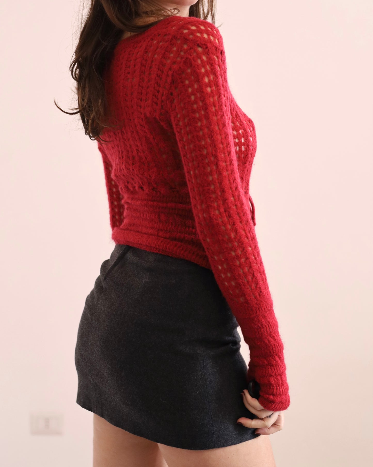 Knitted mohair top