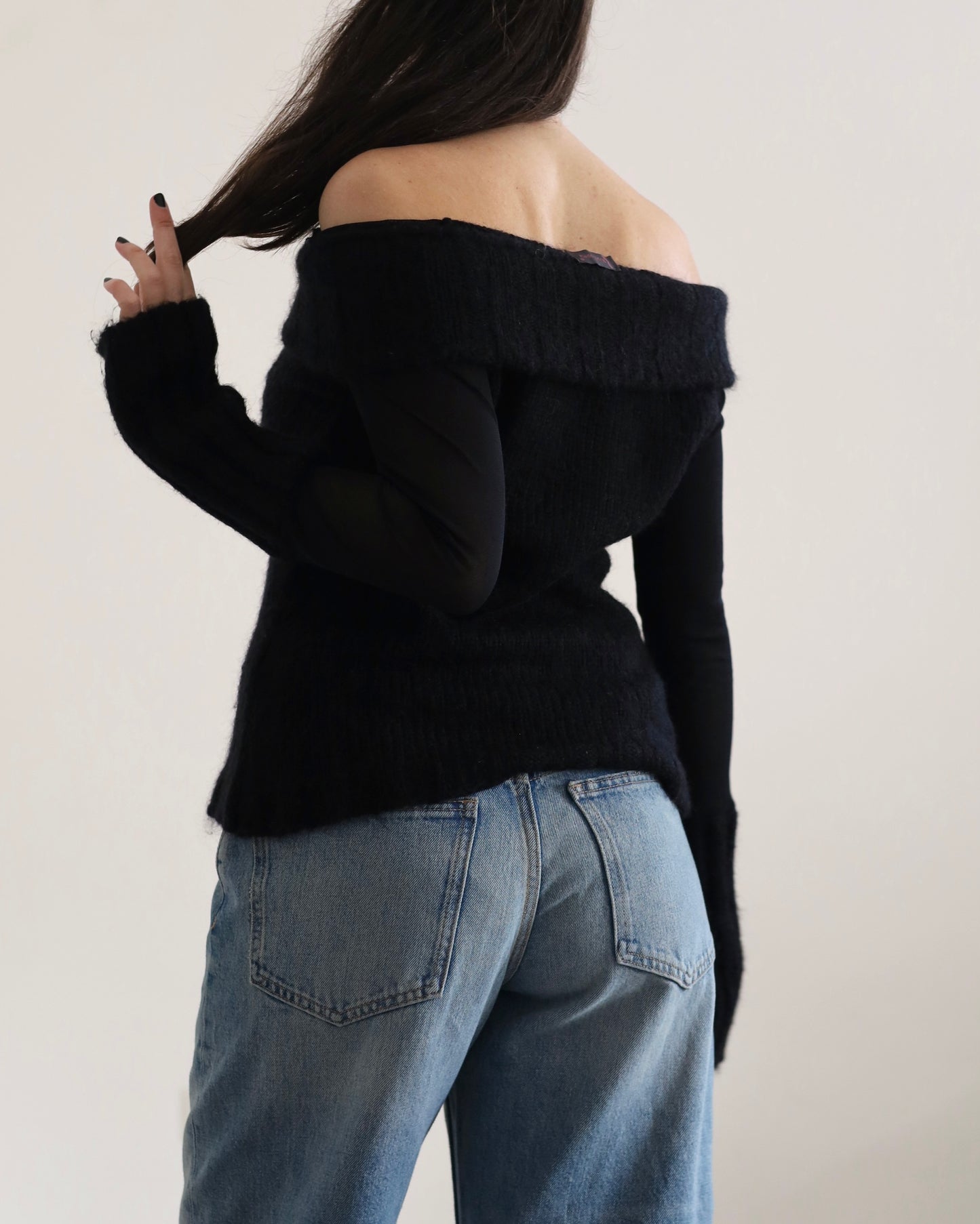 Double zip knit top