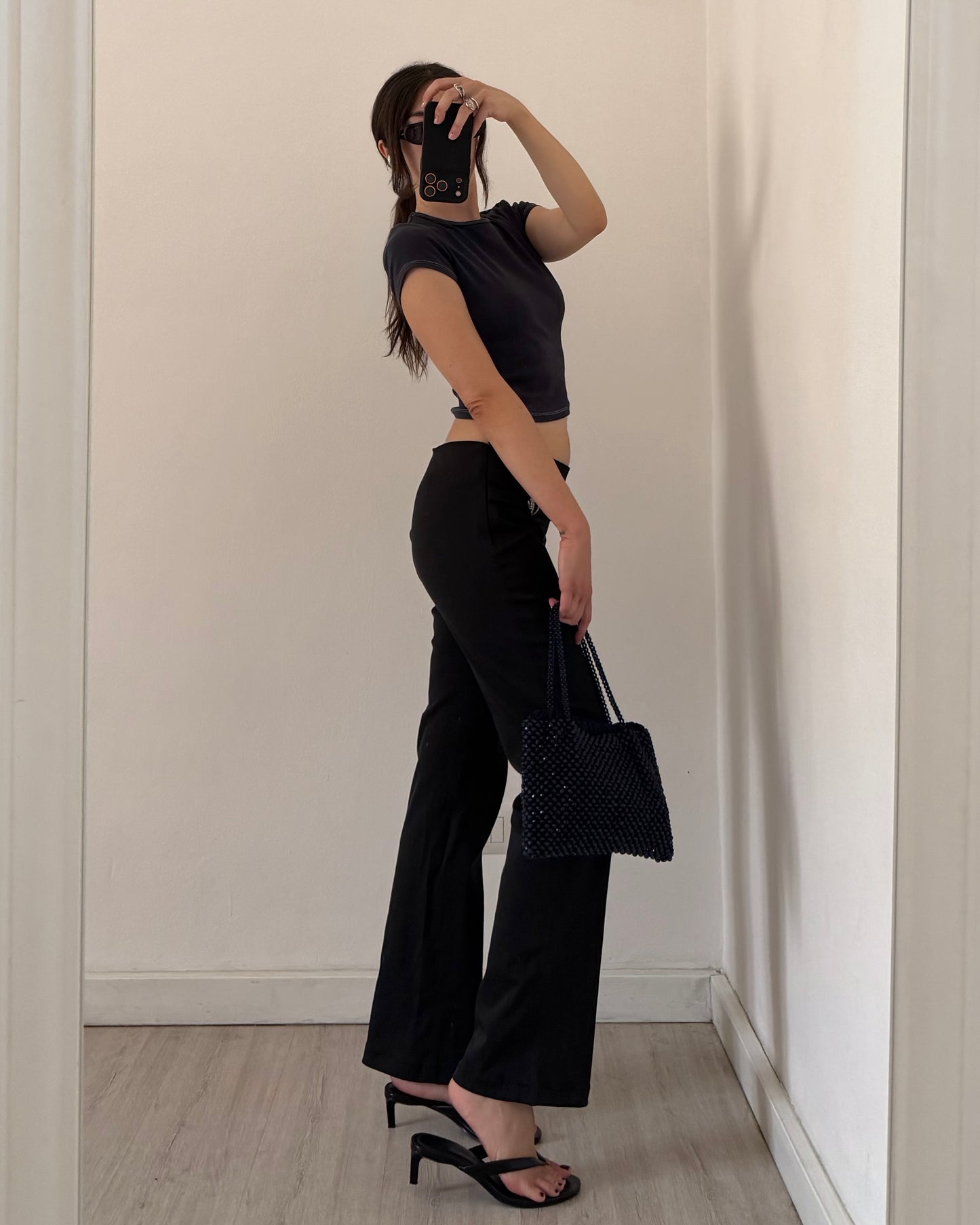 Low rise black flares
