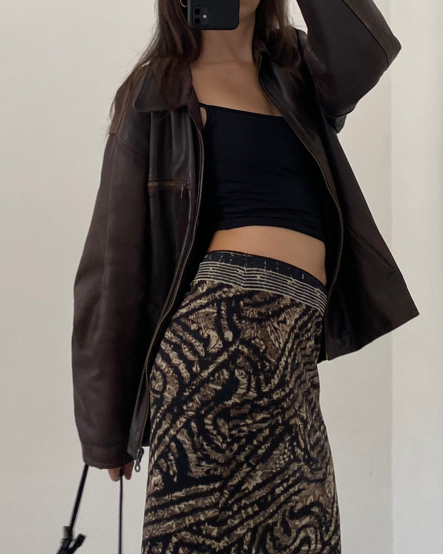 Micro mesh midi skirt