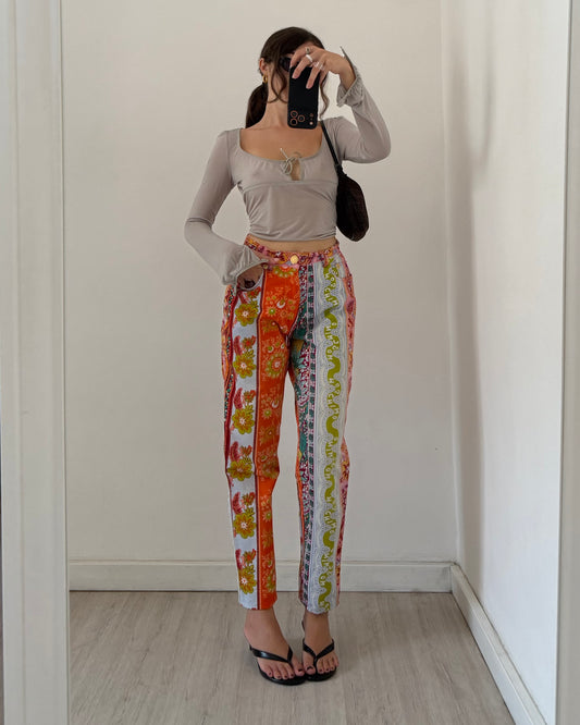 Moschino printed trousers