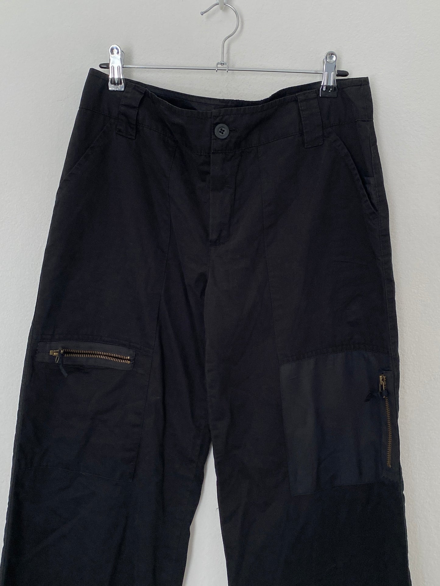 00s black cargo trousers