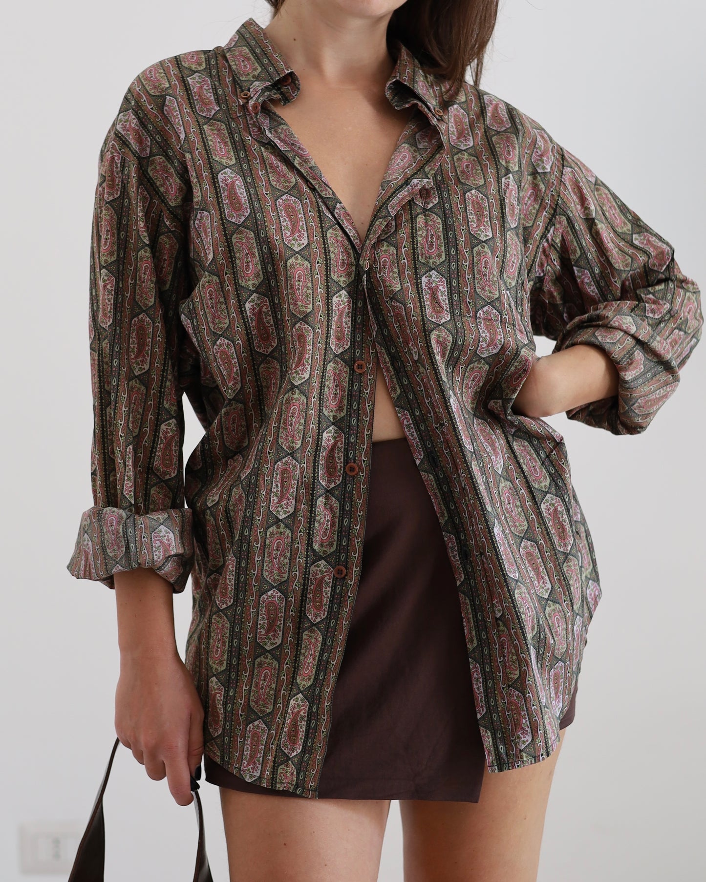 Cacharel paisley print shirt