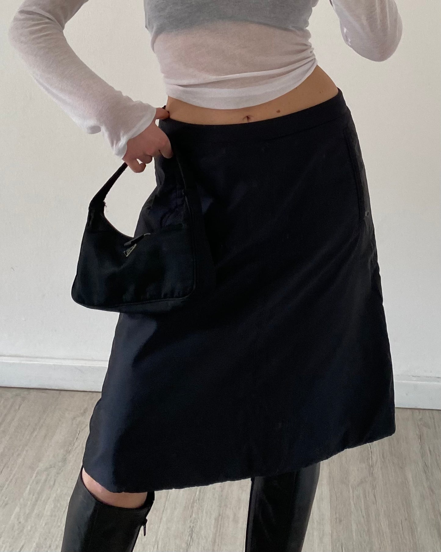 Prada nylon skirt