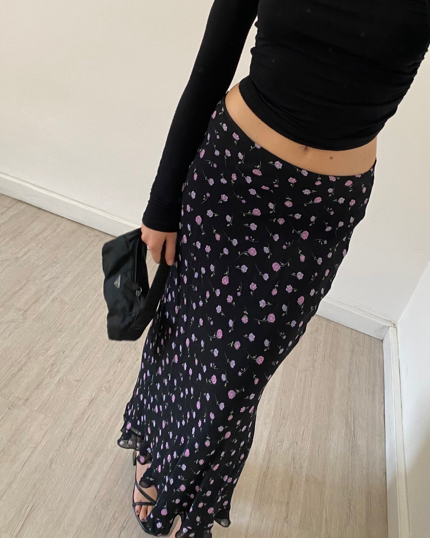 00s floral skirt