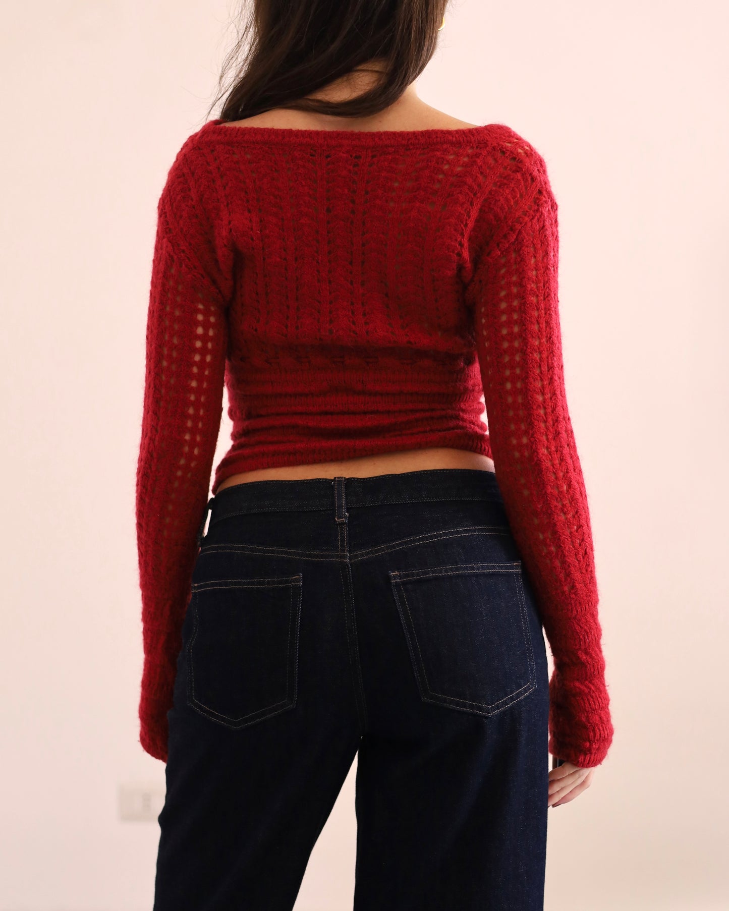 Knitted mohair top