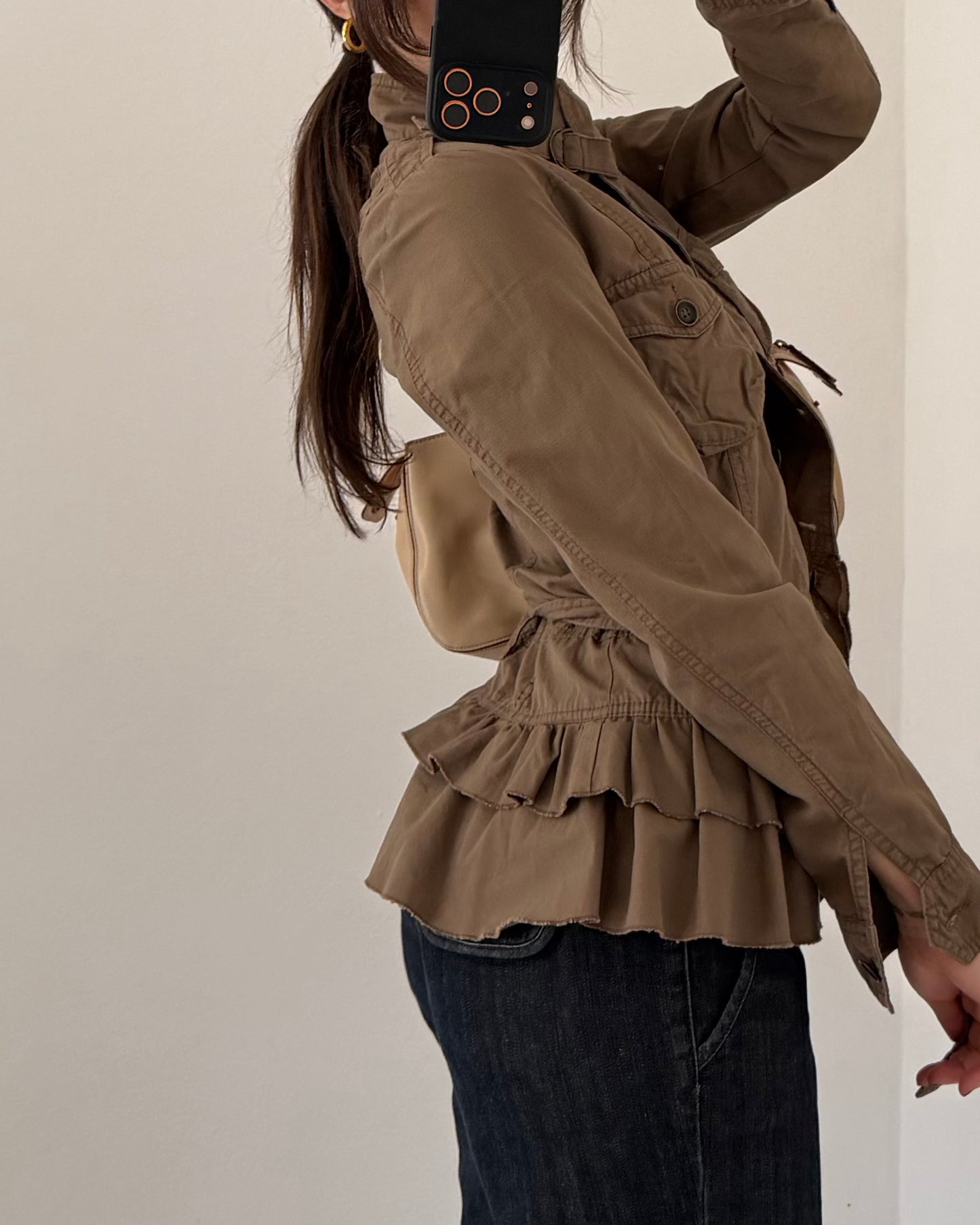 y2k utility cotton jacket
