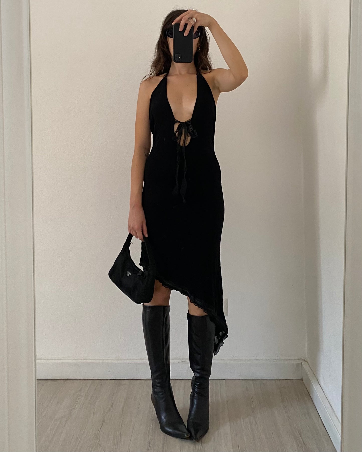 00s asymmetric dress