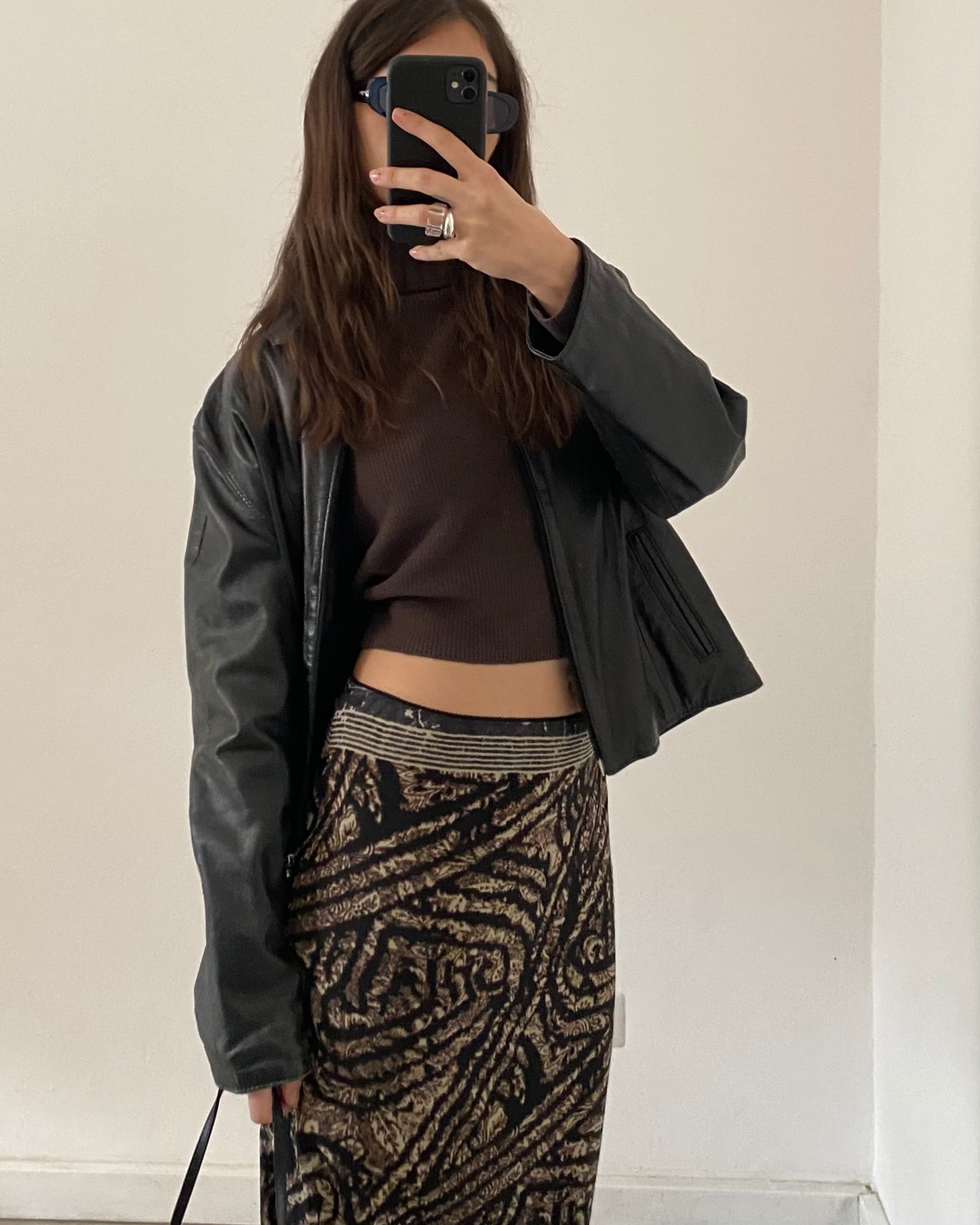 Micro mesh midi skirt