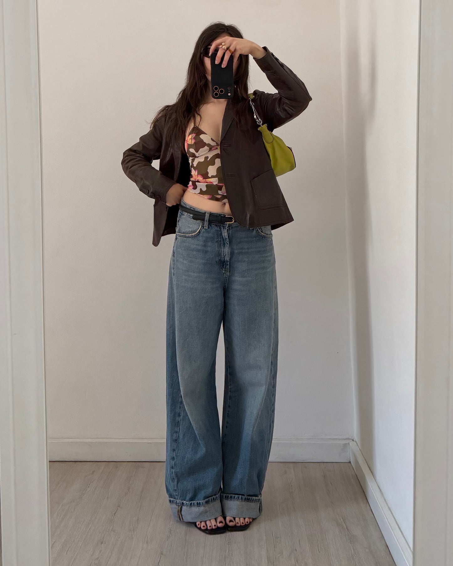 Micro mesh floral top