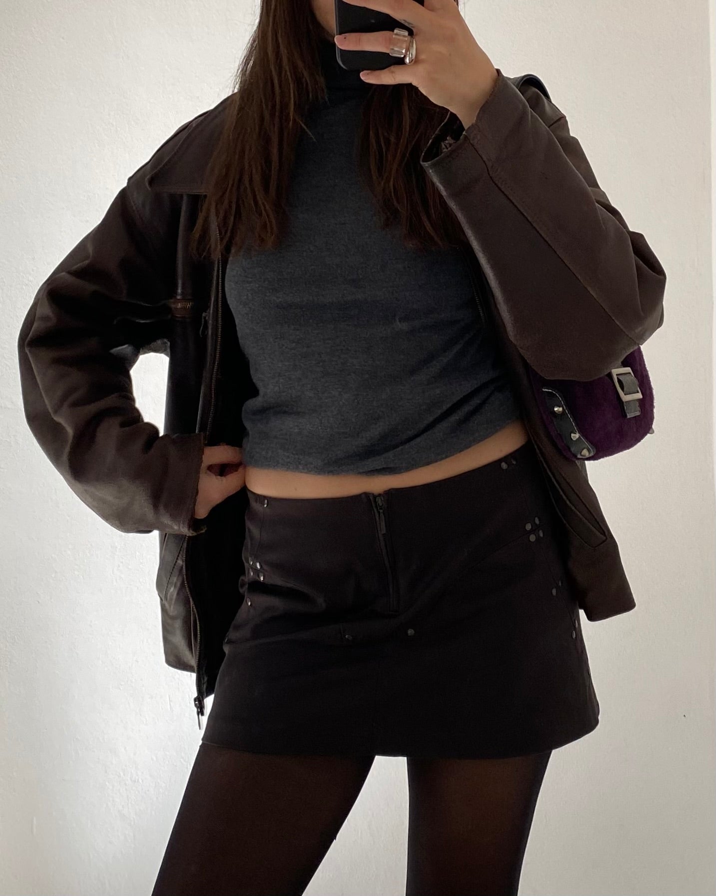 Plein Sud studded mini skirt