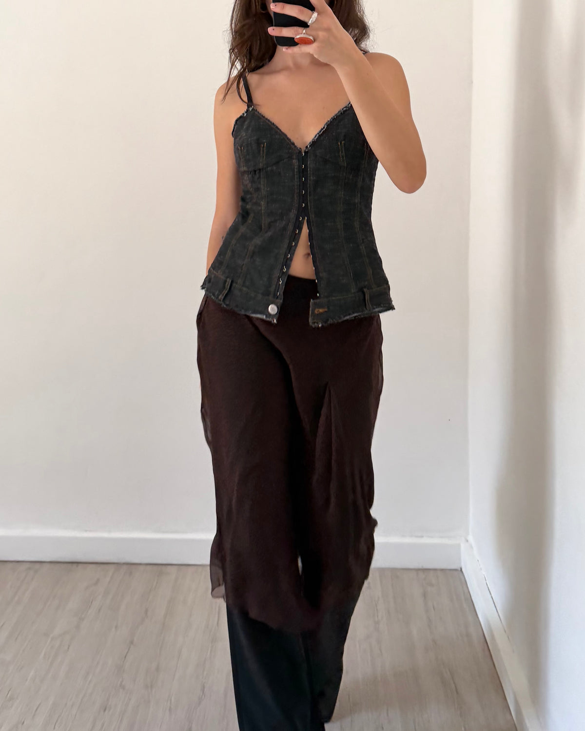Denim corset top by Max&co