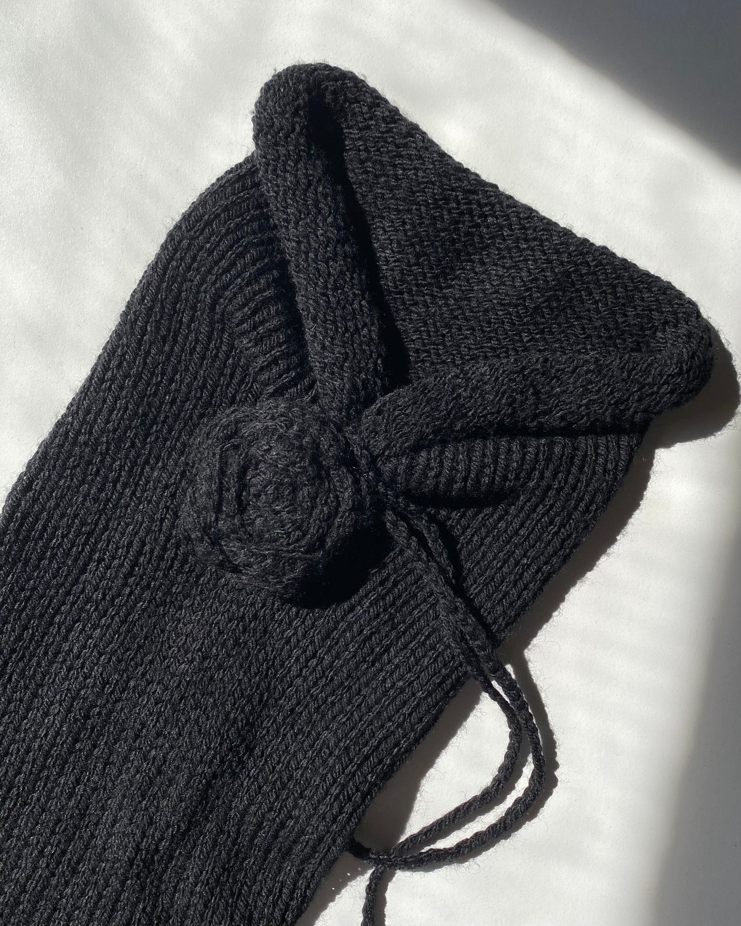 Knit top with flower