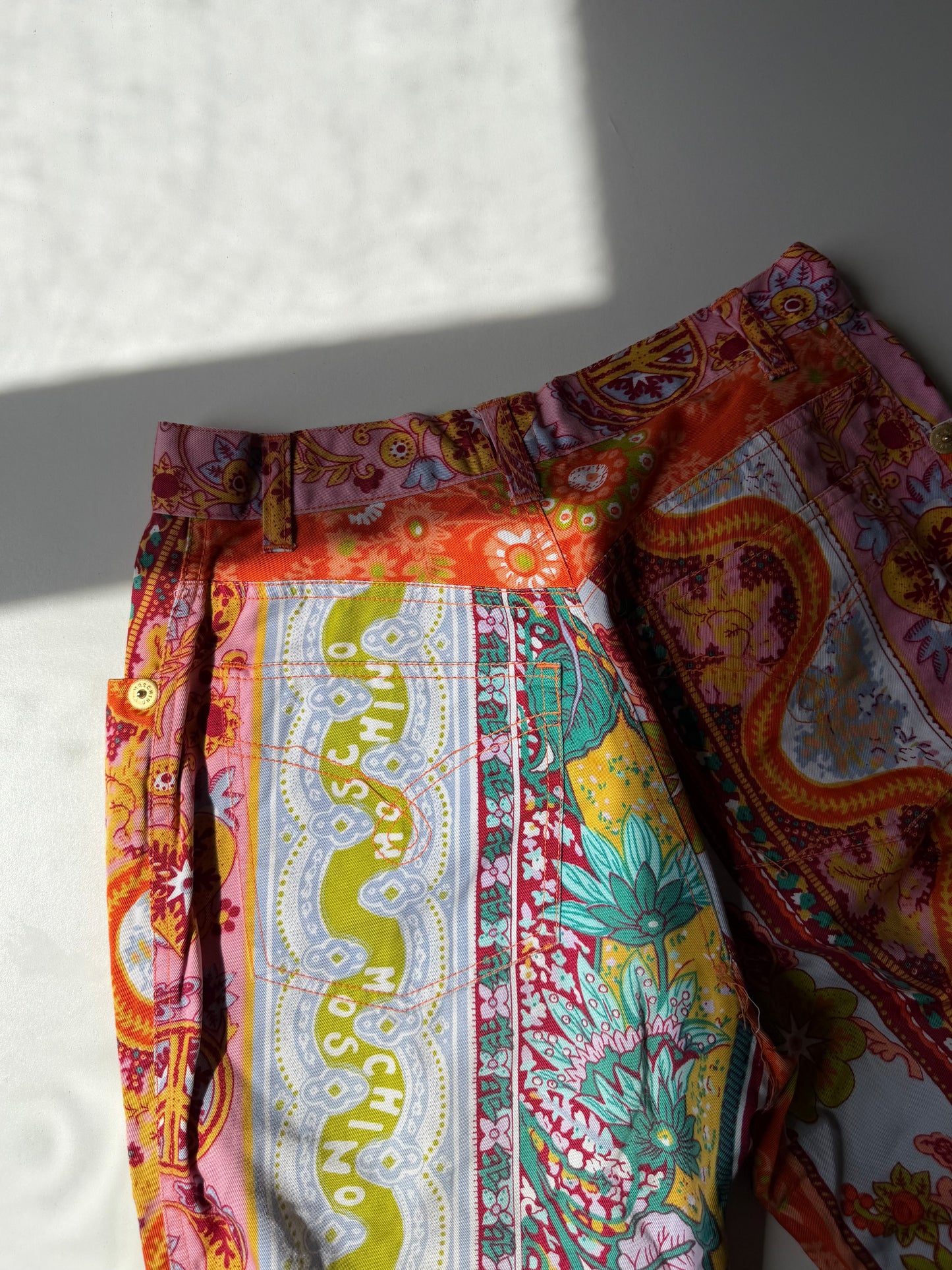 Moschino printed trousers