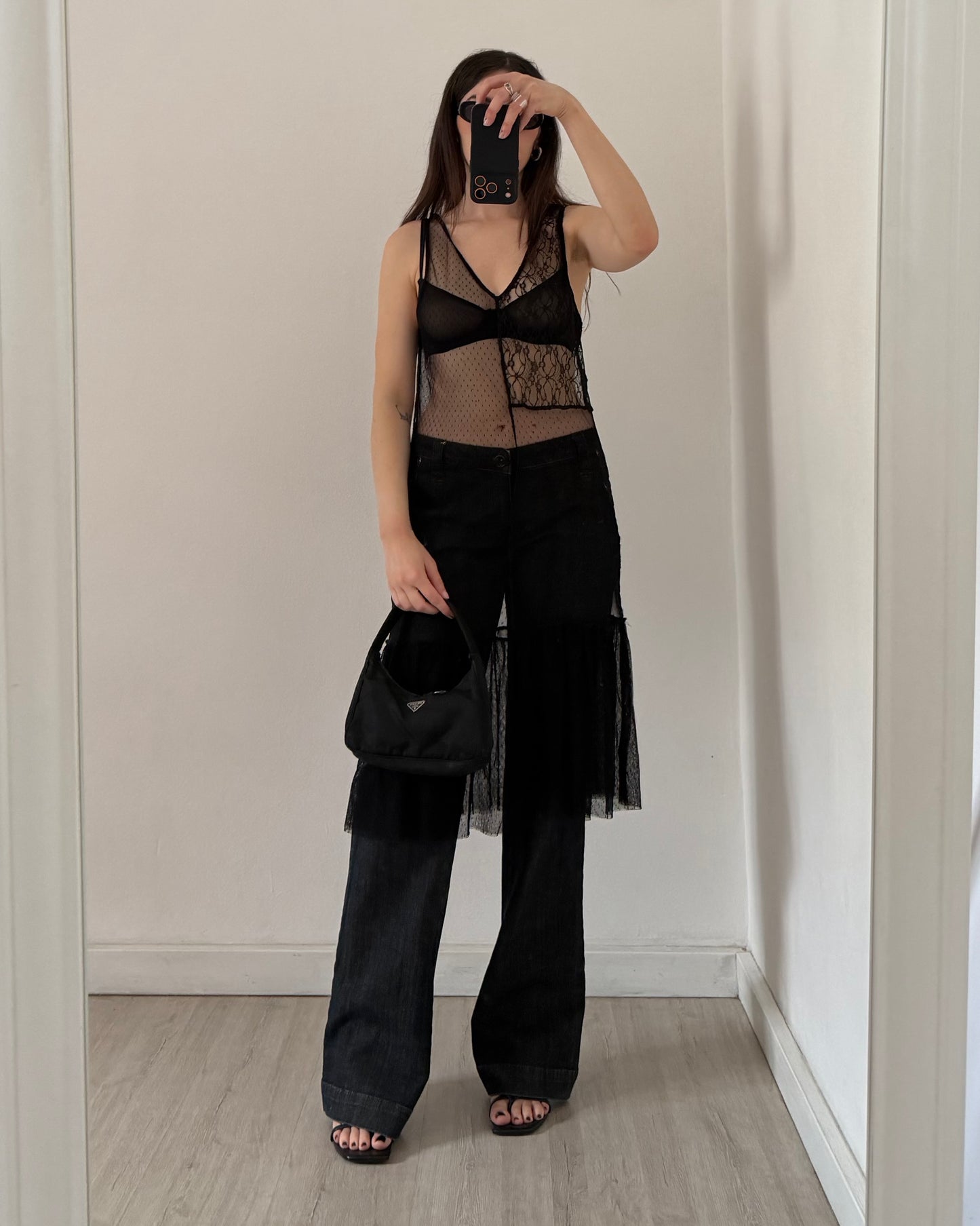 Tulle midi dress
