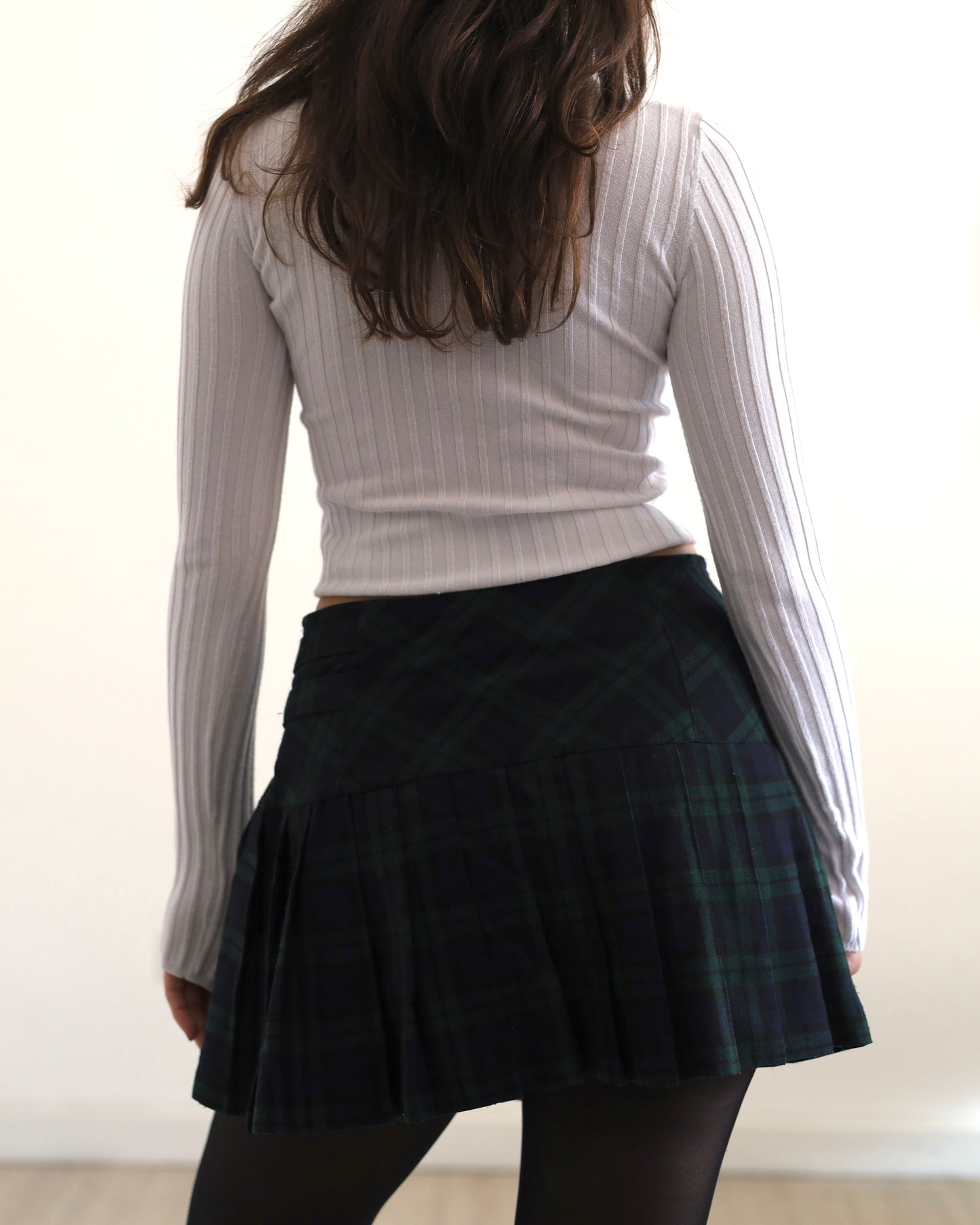 Tartan mini skirt