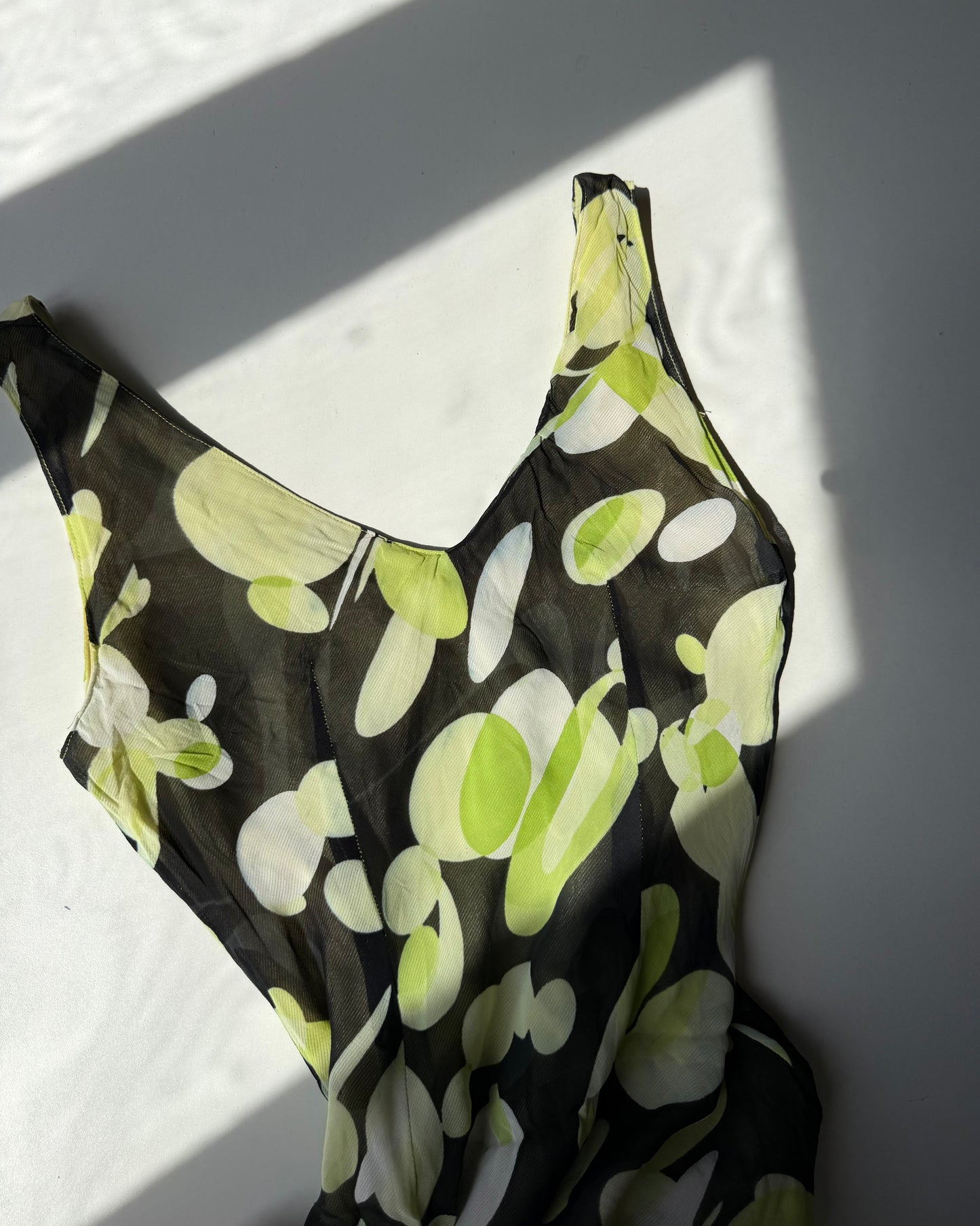 00s asymmetric midi dress