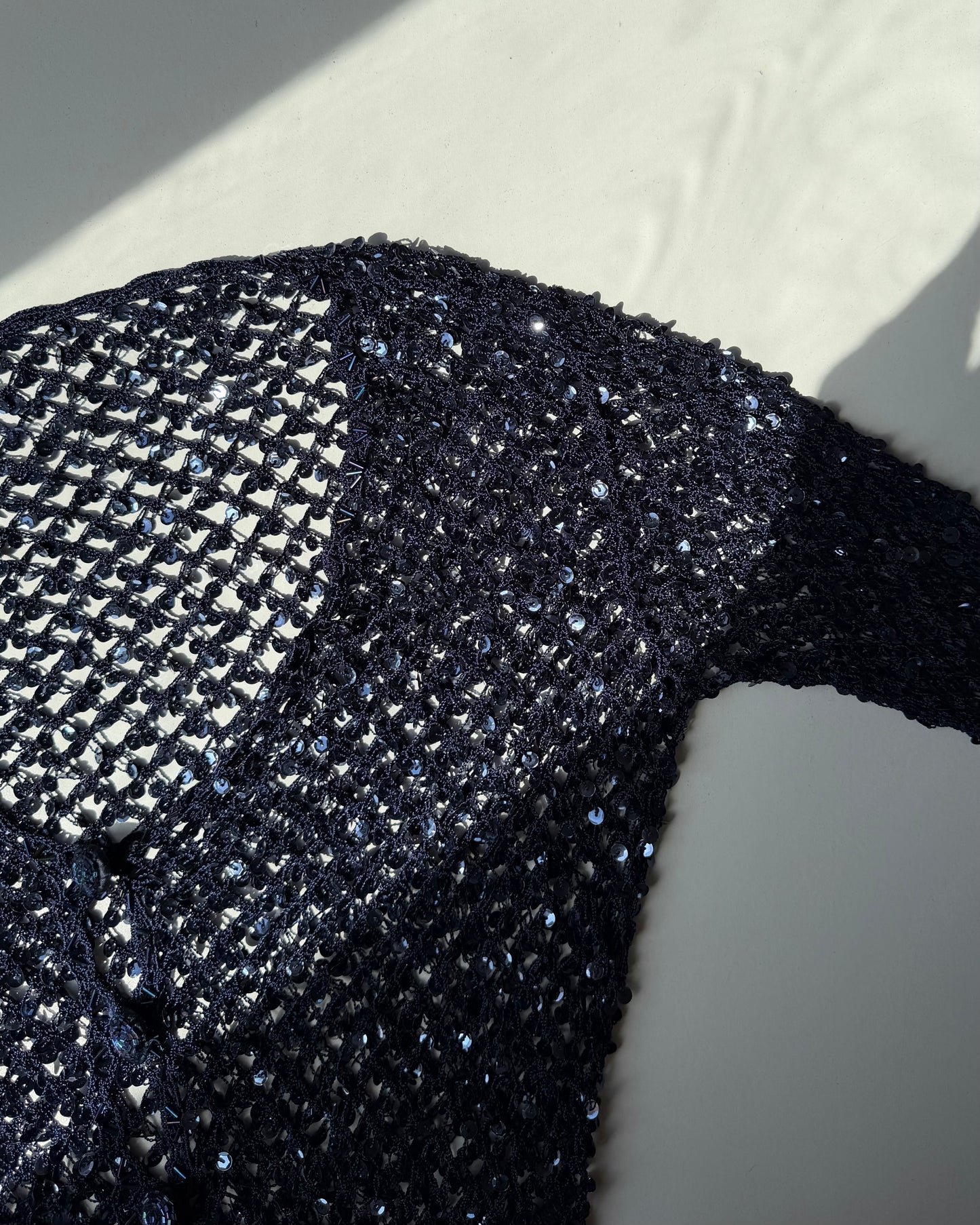 Sequins buttoned top