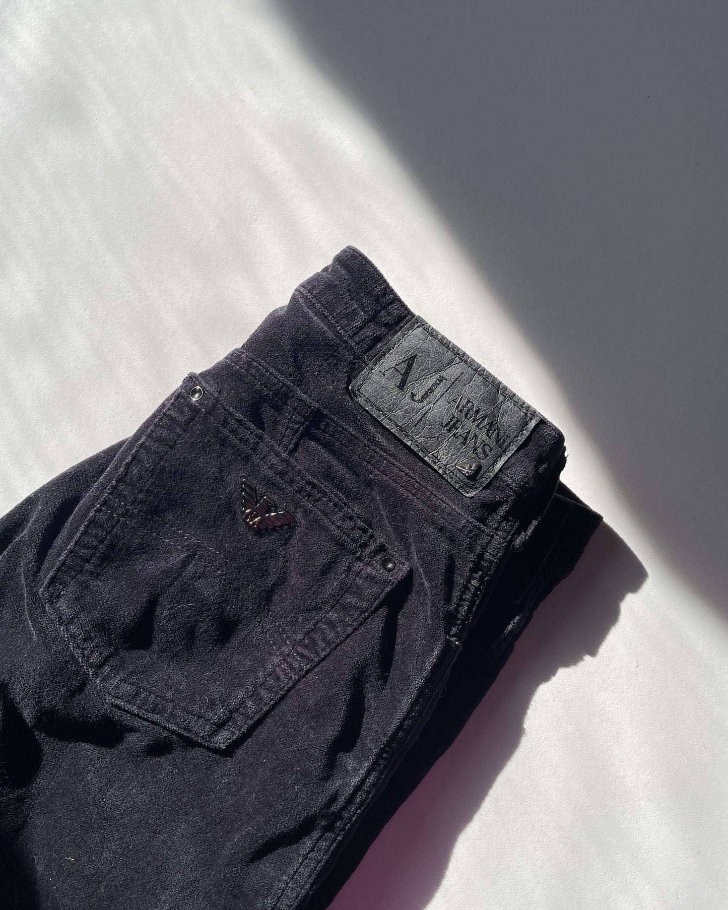 Giorgio Armani bootcut velvet trousers