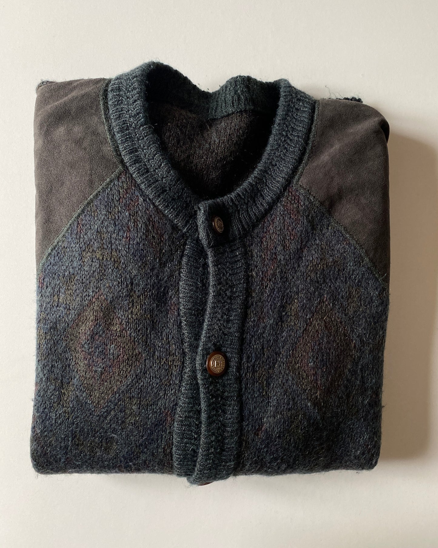 90s chunky wool cardigan