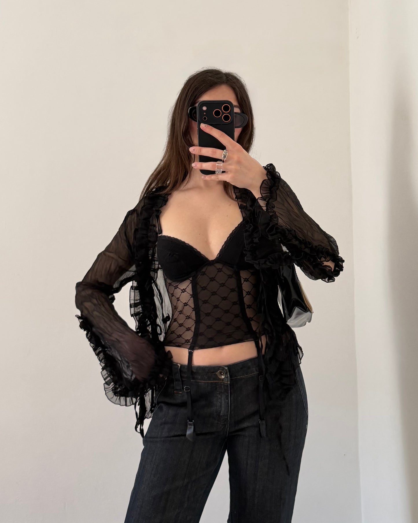Sheer corset top