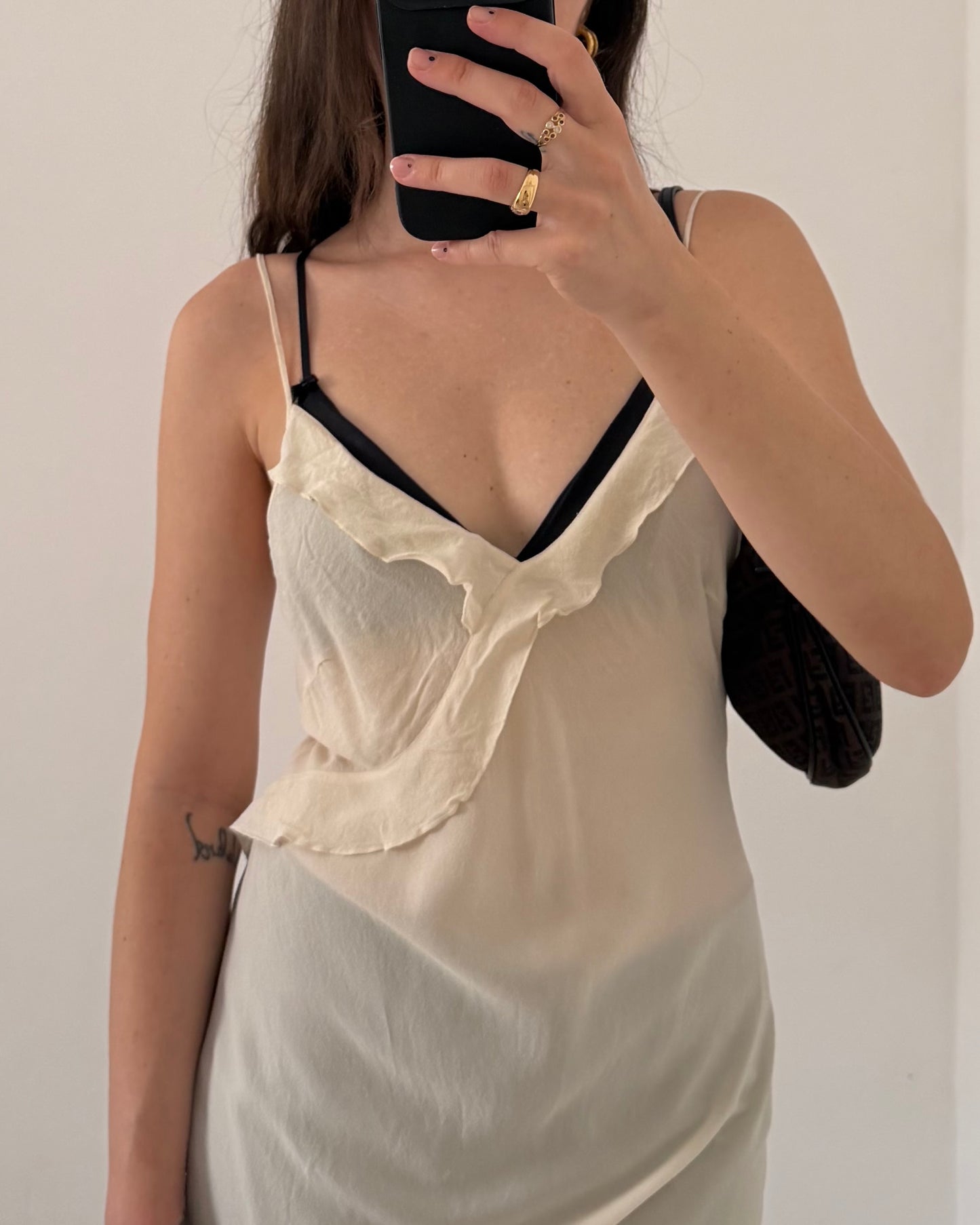 Silk midi dress