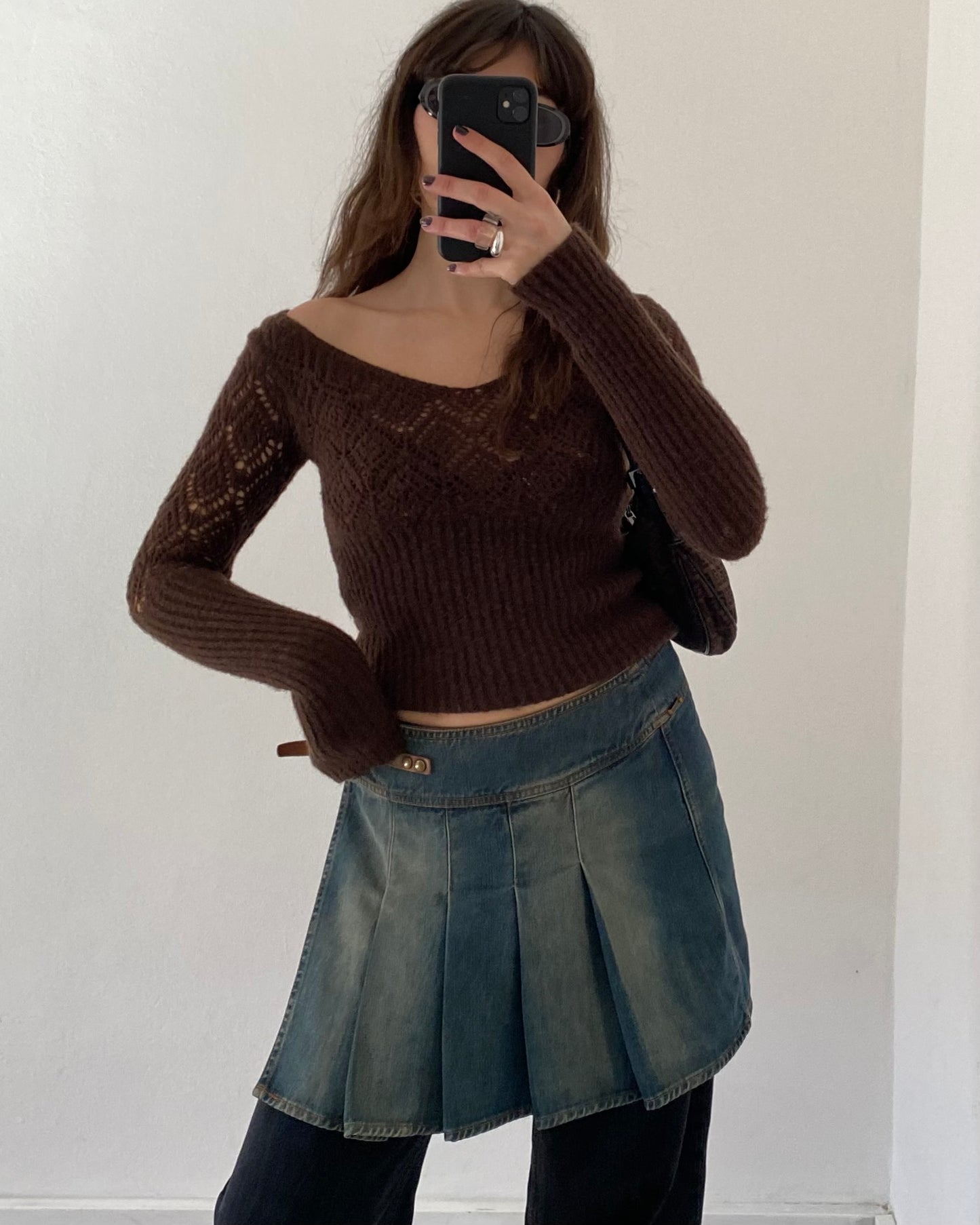 Mohair knit top