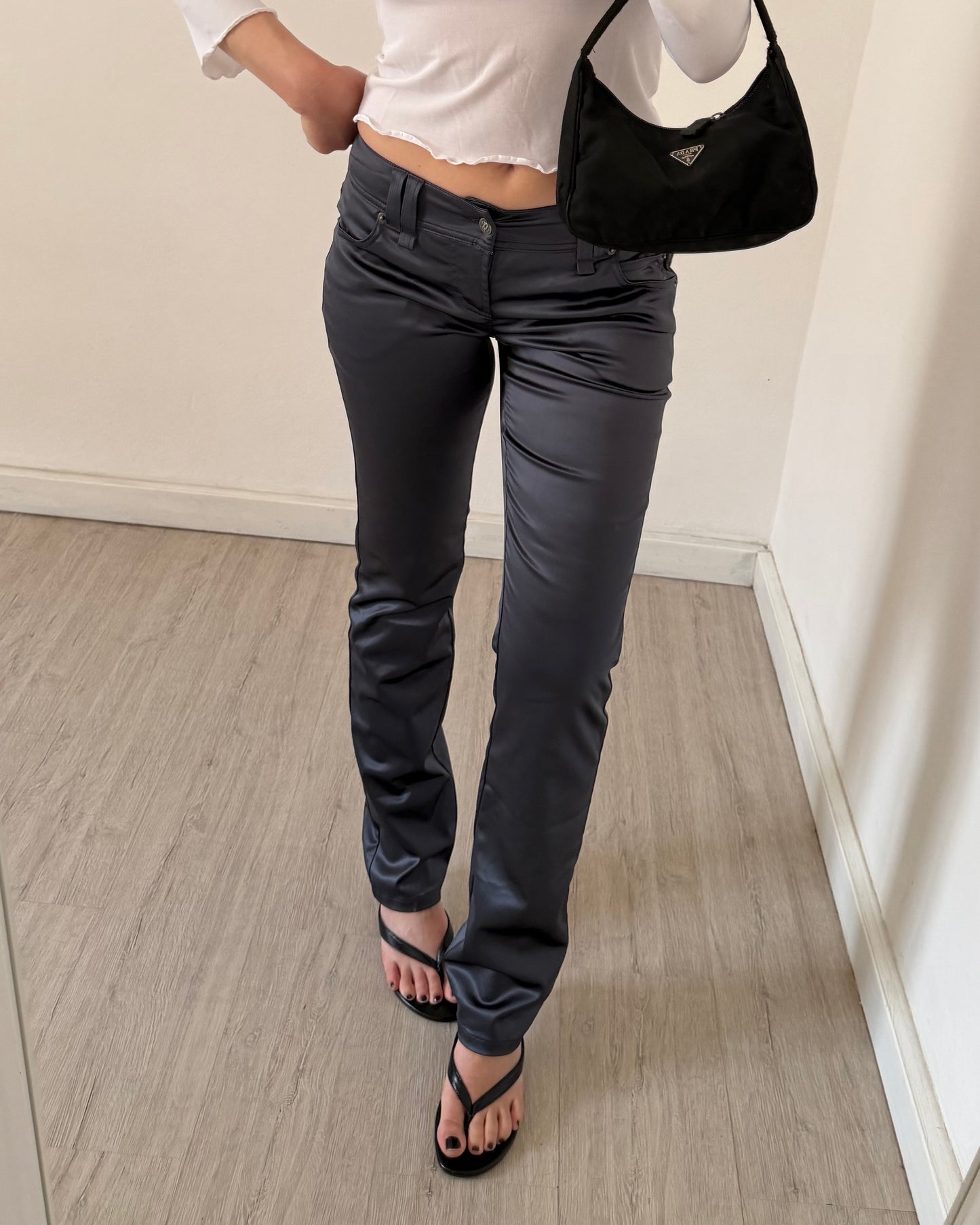 Jean Paul Gaultier satin trousers