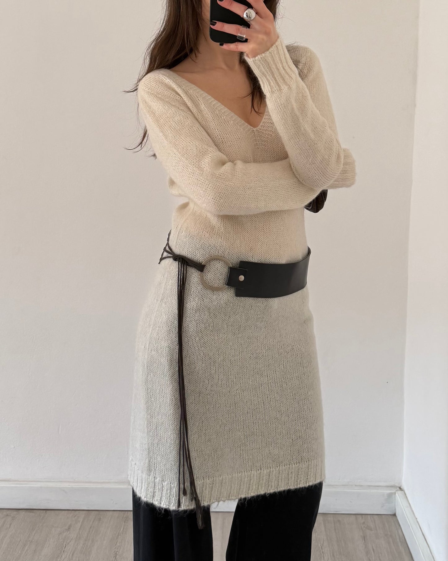 Mohair knit dress