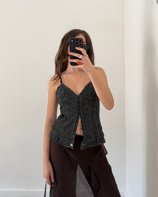 Denim corset top by Max&co