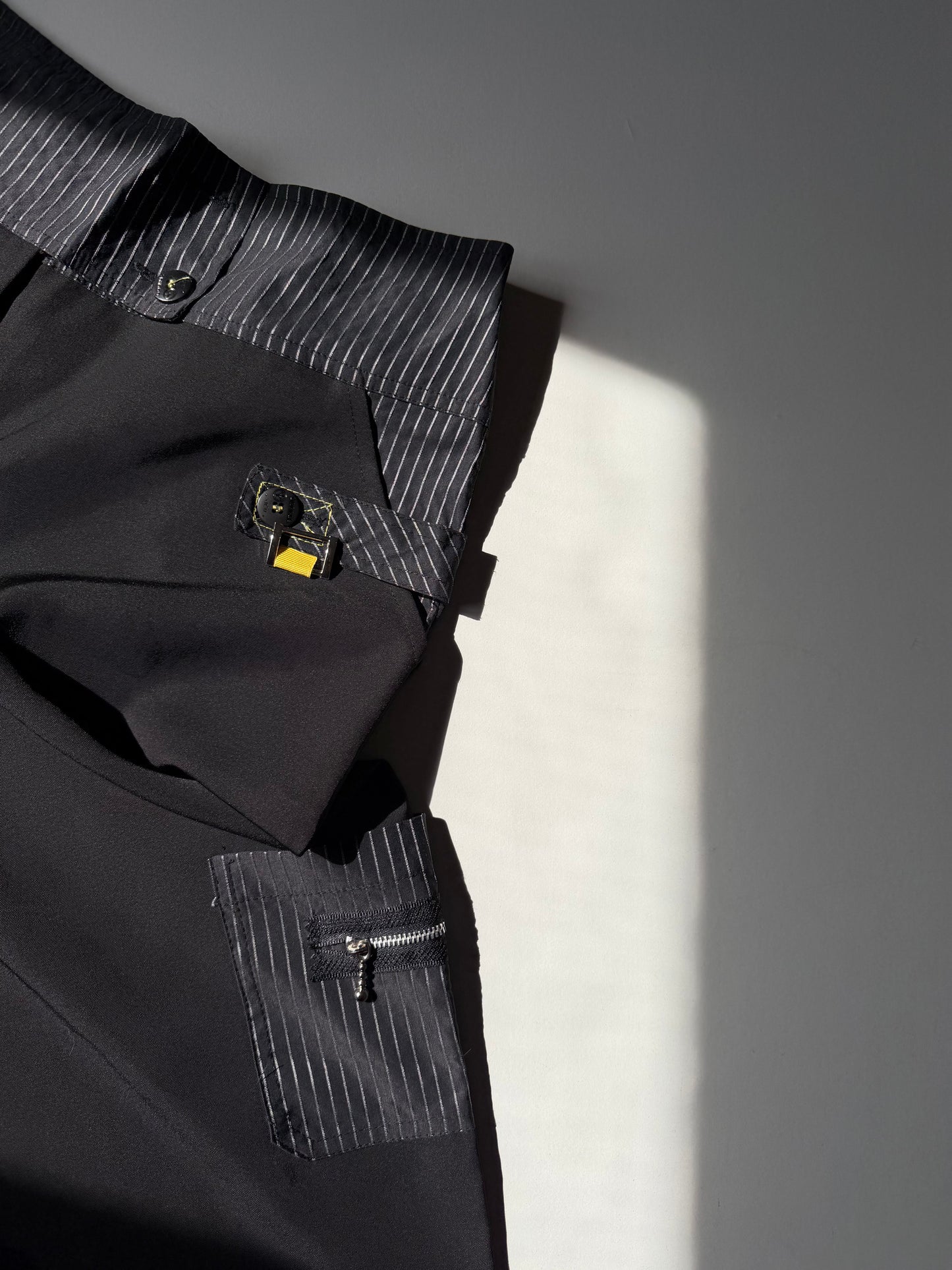 00s wide leg pinstripe trousers