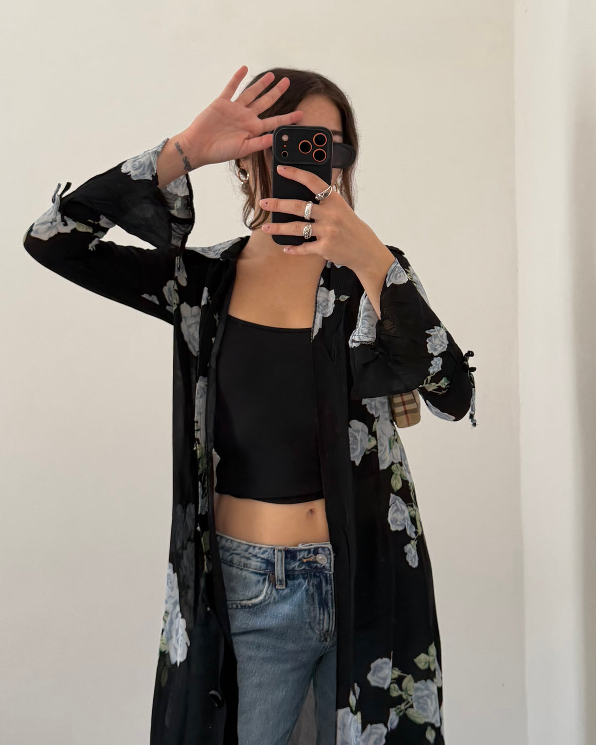 90s sheer cardigan dress