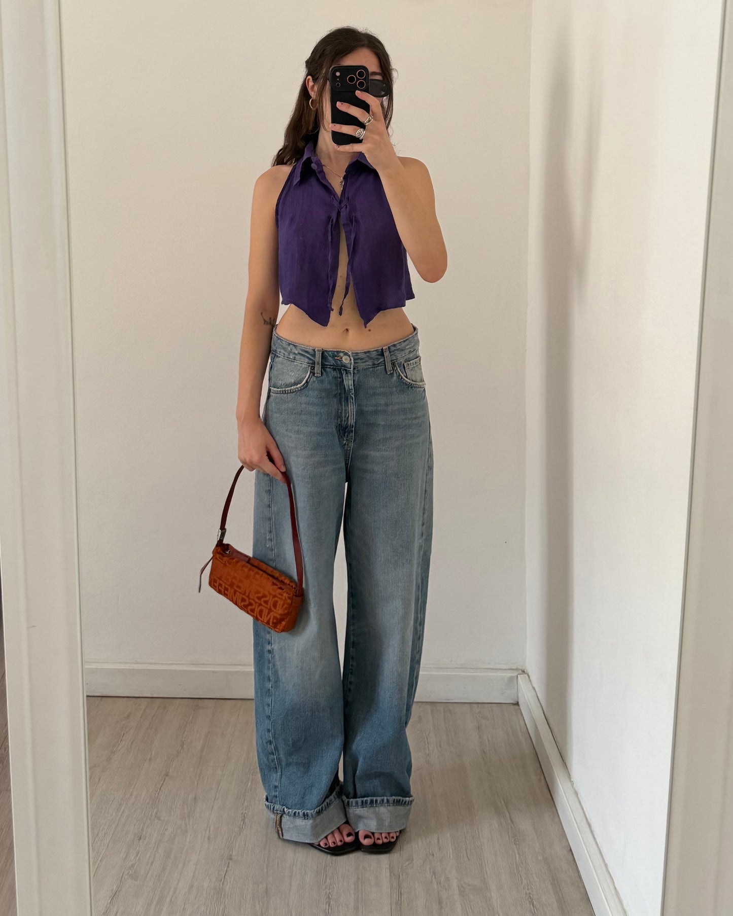 cut out linen top