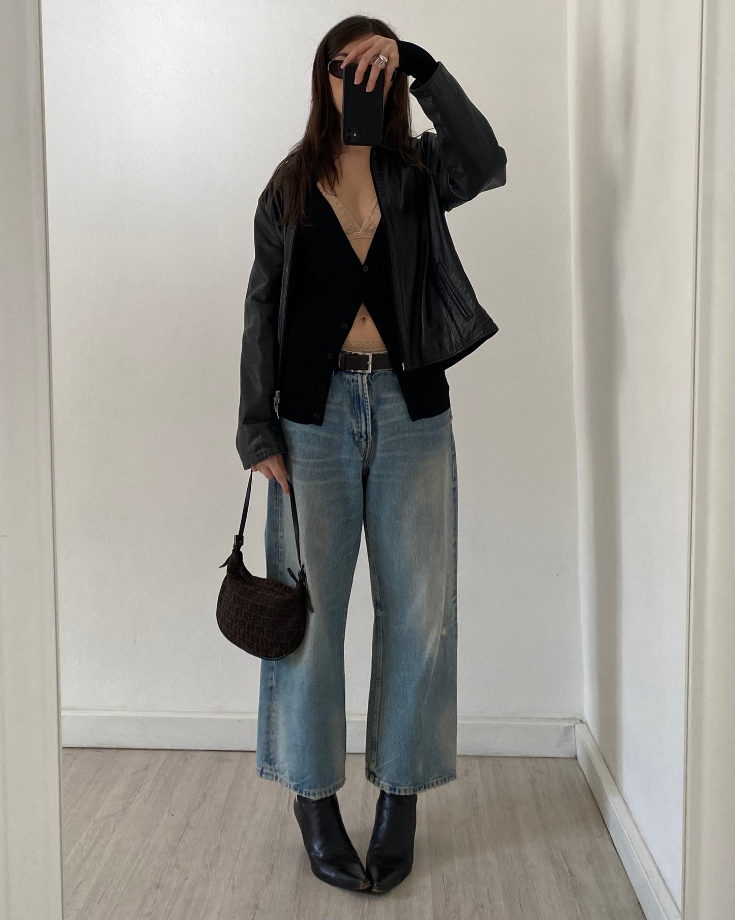 Ribbed semi-sheer cardigan