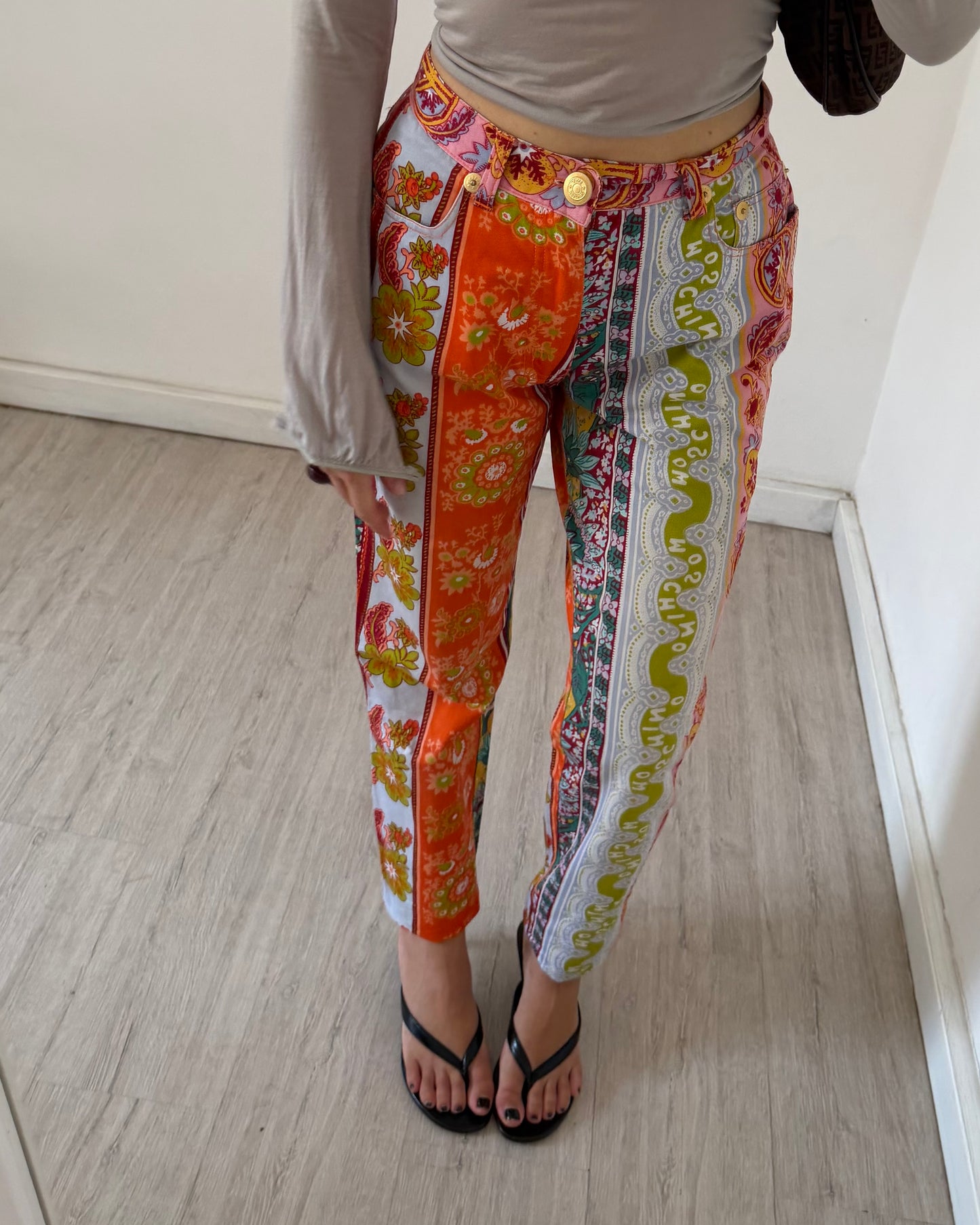 Moschino printed trousers