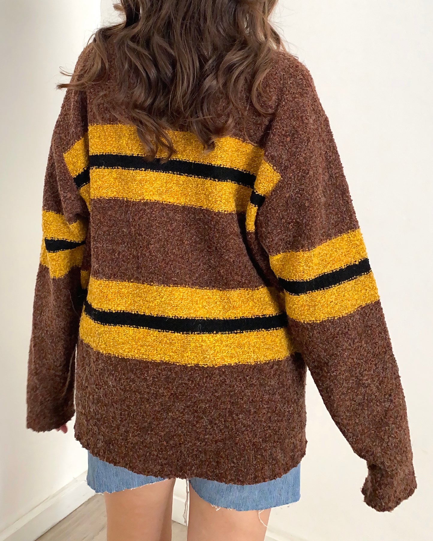 90s knitted striped jumper