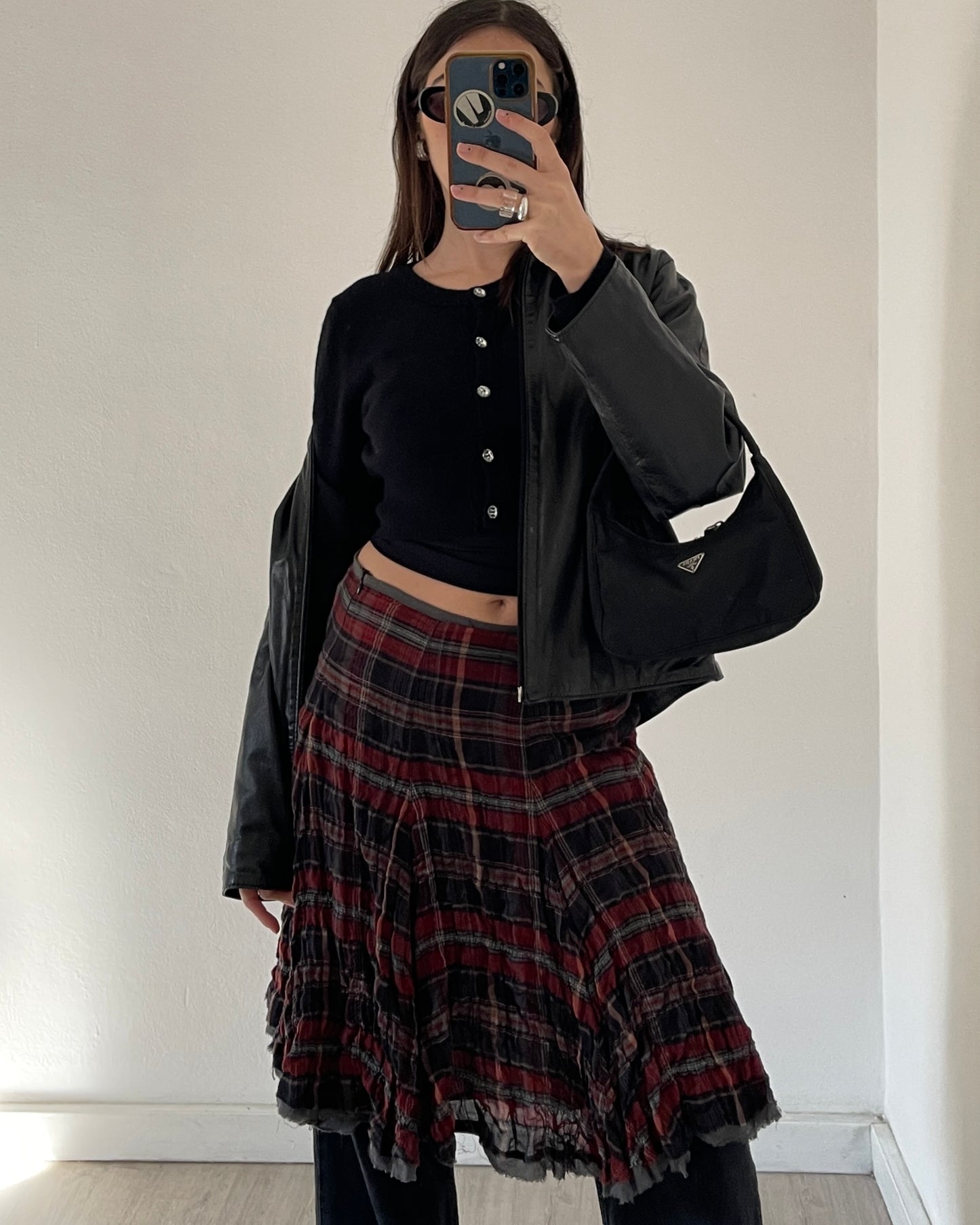 Angora wool mini cardigan