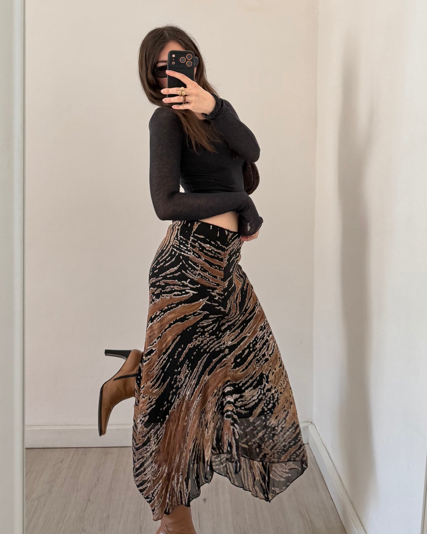00s asymmetric skirt