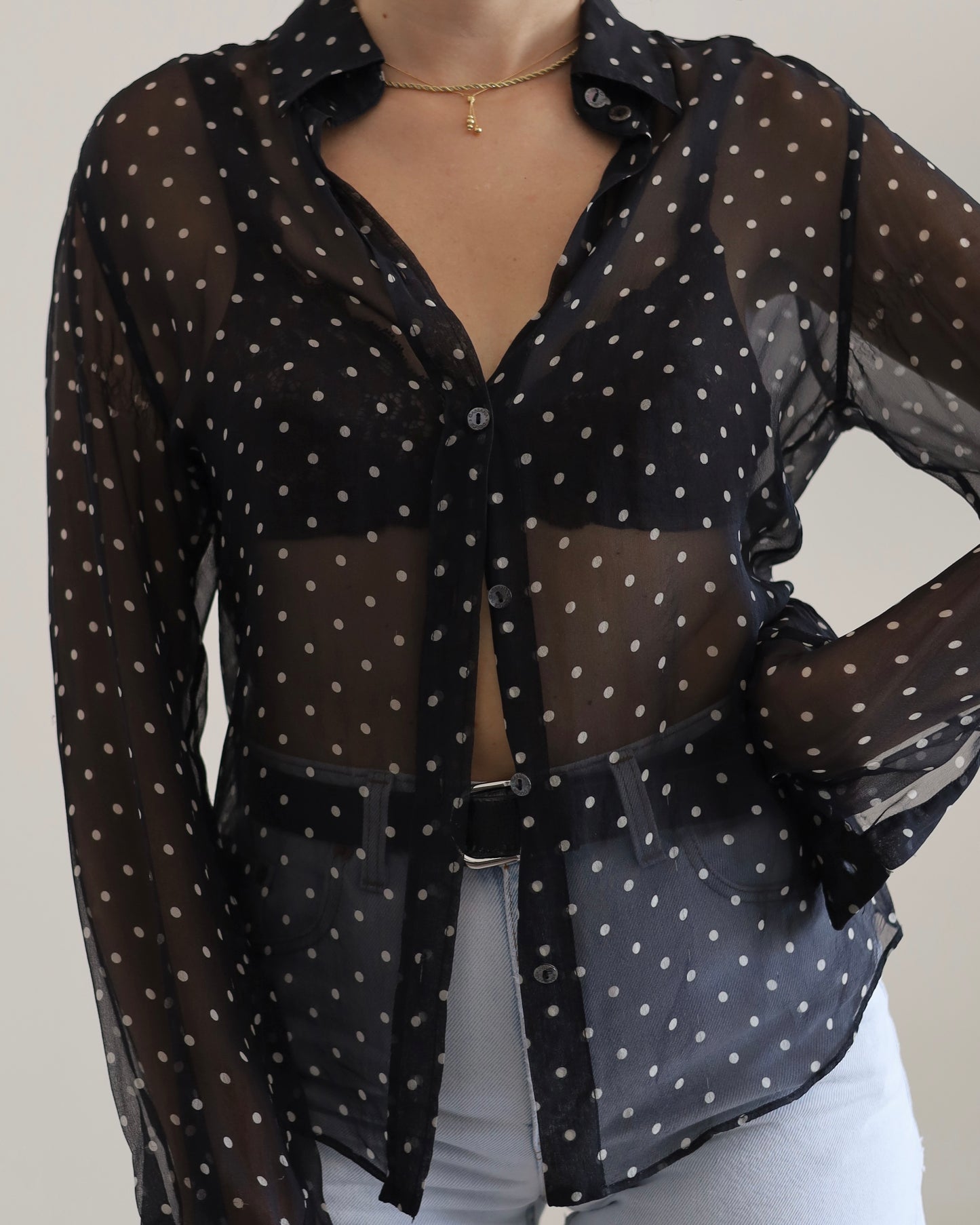 Dolce&Gabbana polka dot silk blouse