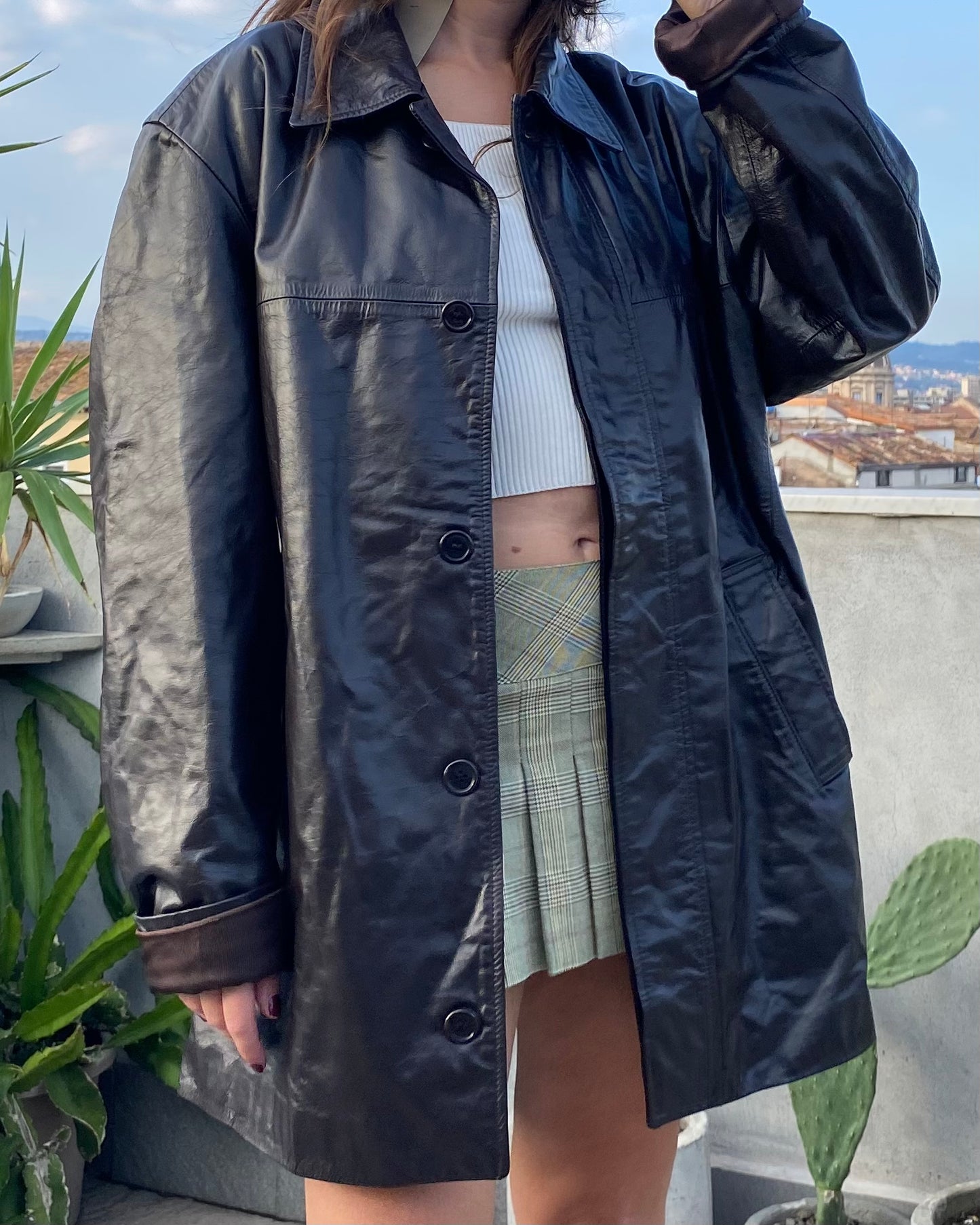 Calvin klein leather jacket