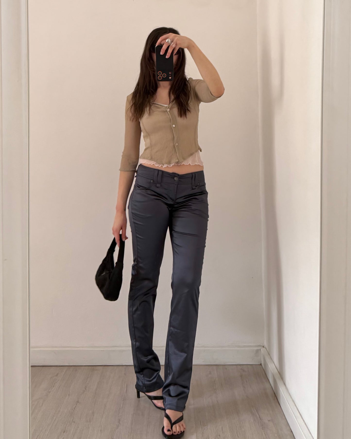 Jean Paul Gaultier satin trousers