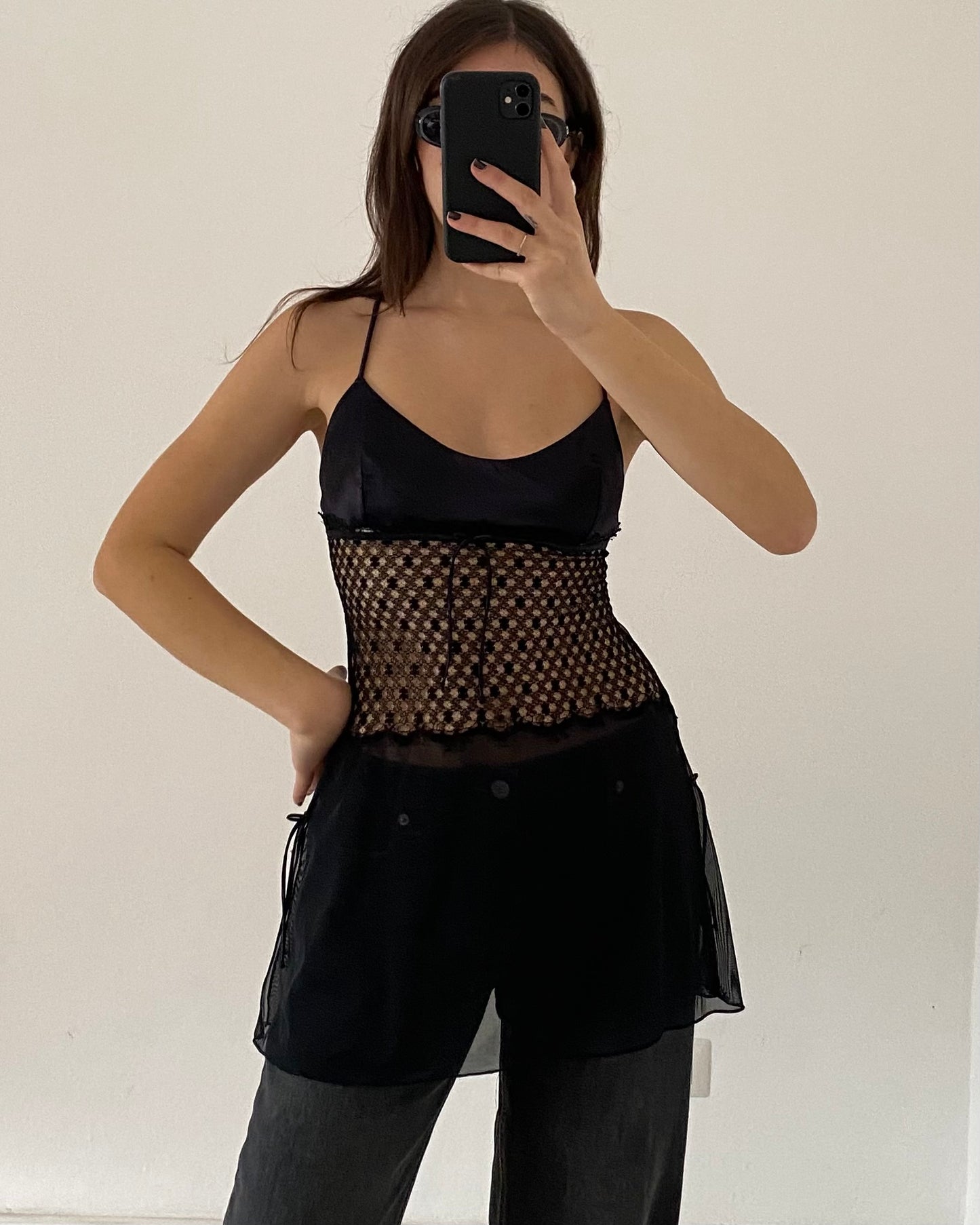 Sheer babydoll top