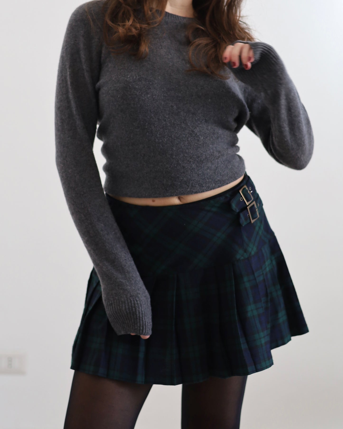 Tartan mini skirt