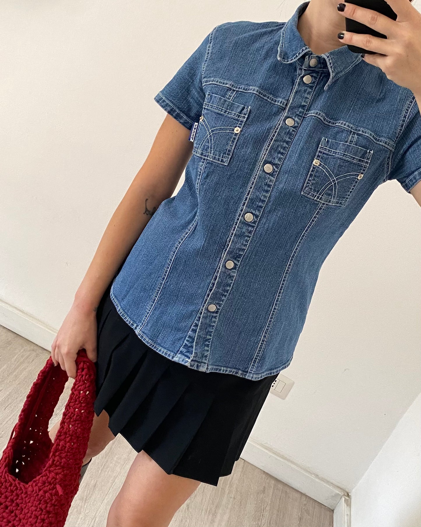 00s denim top