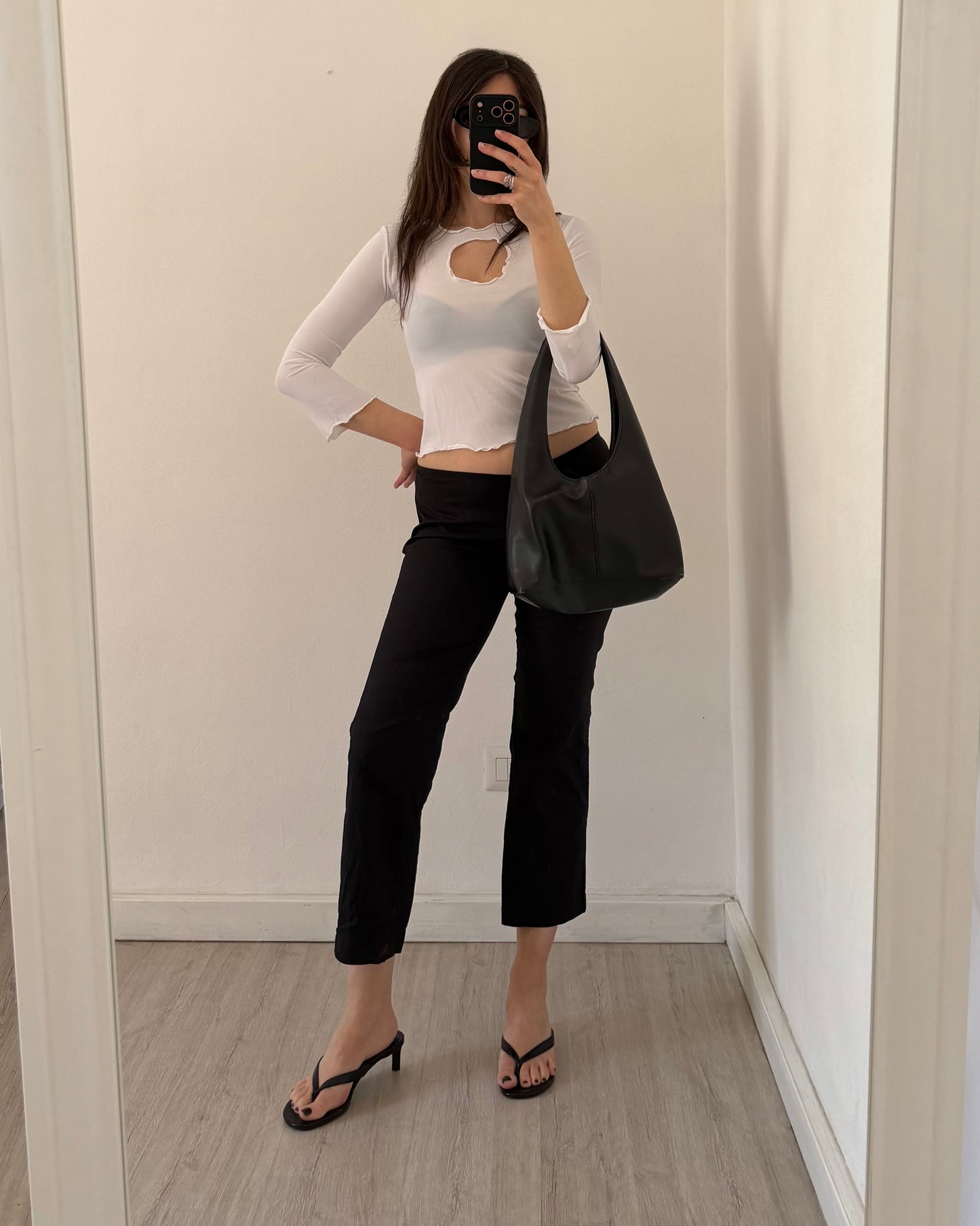 Cut-out stretchy top