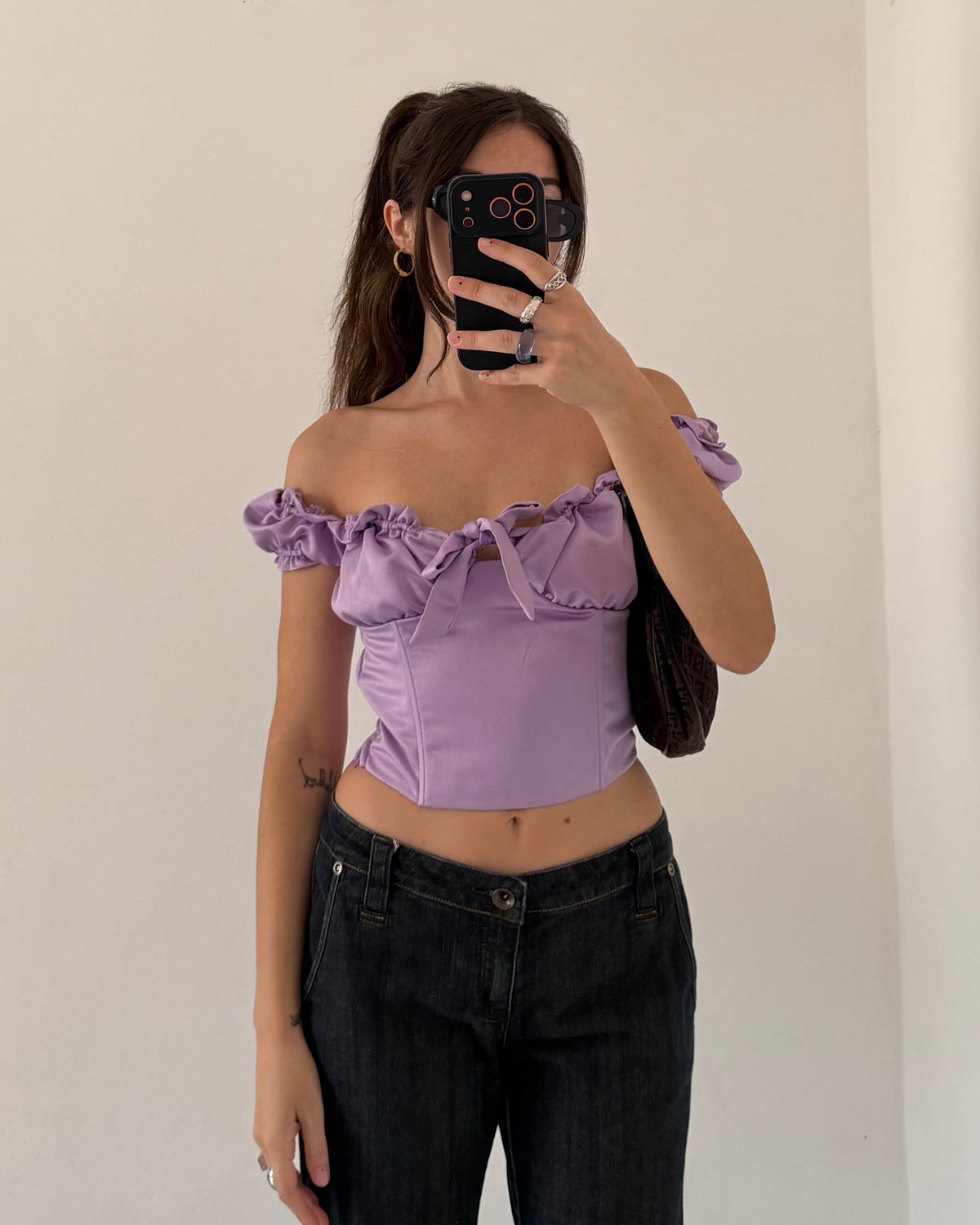 I AM GIA satin top