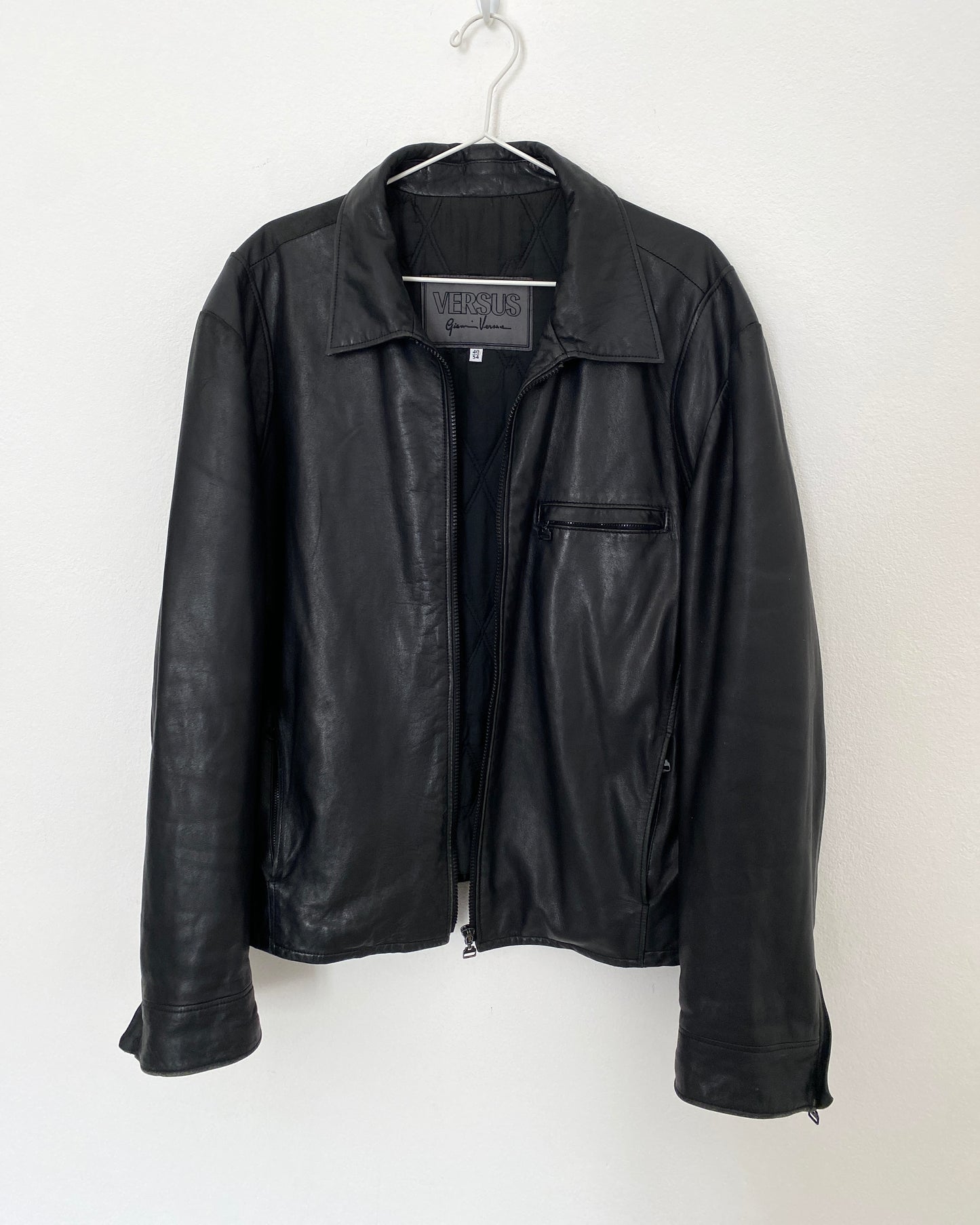 Versace leather jacket