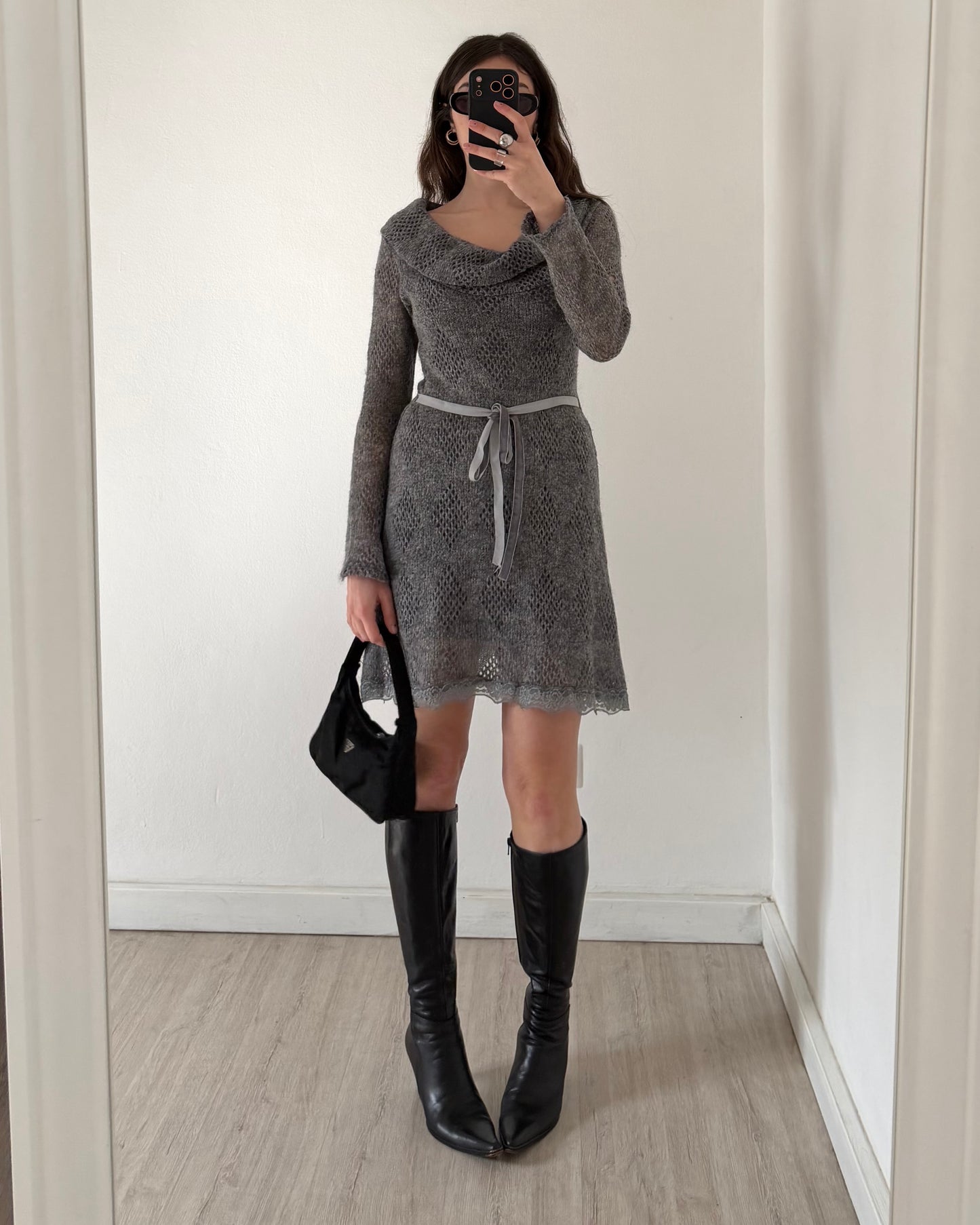 Wool mini dress
