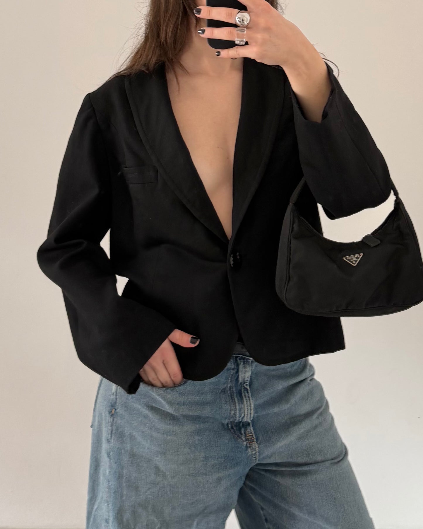 90s cropped blazer